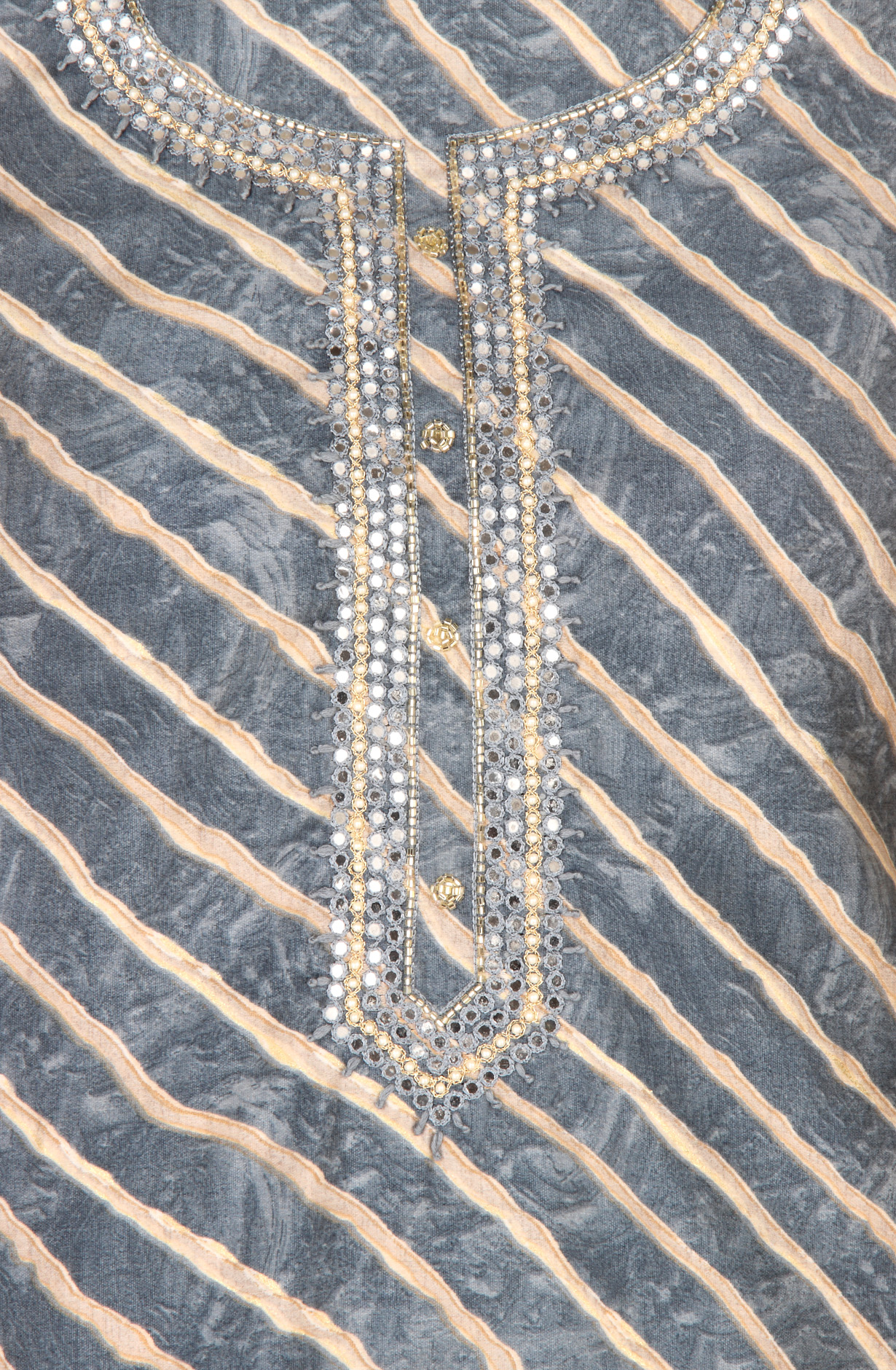 Grey Modal Festive Salwar Suit with Chiffon Dupatta - 693-RVC7476A