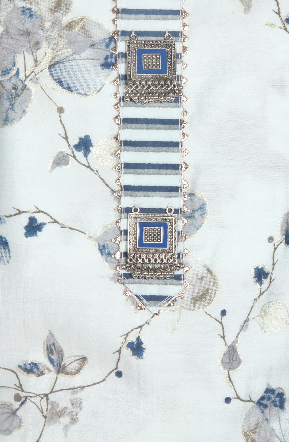 Sea Green Modal Cotton Unstitched Digital Printed with Chiffon Dupatta - 693-RVCJ7002