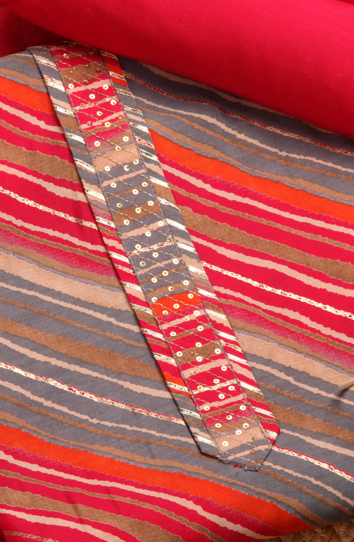 Multi-coloured Beautiful Modal Salwar Suit with Chiffon Dupatta - 693-RVCJ7453