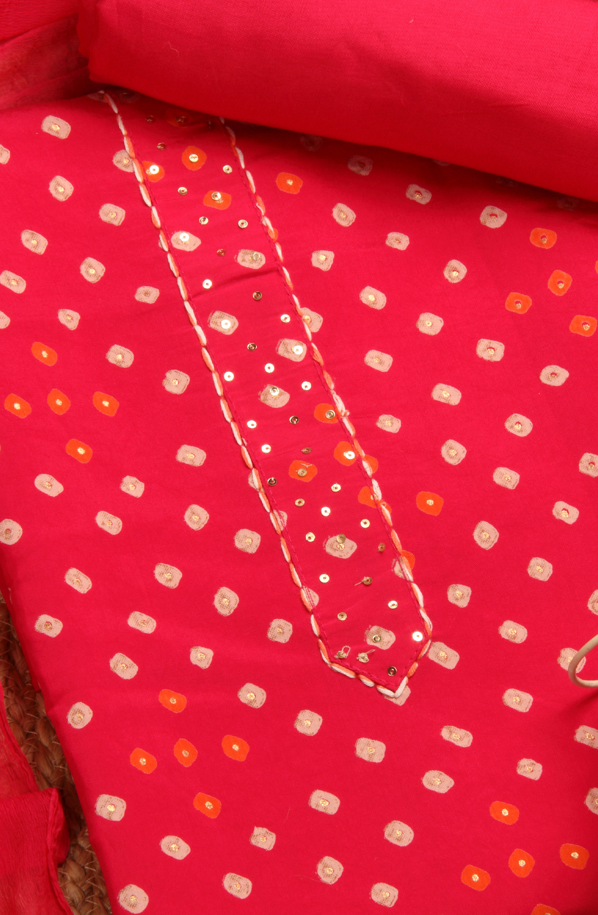 Rani Pink Beautiful Modal Salwar Suit with Chiffon Dupatta - 693-RVCJ7459