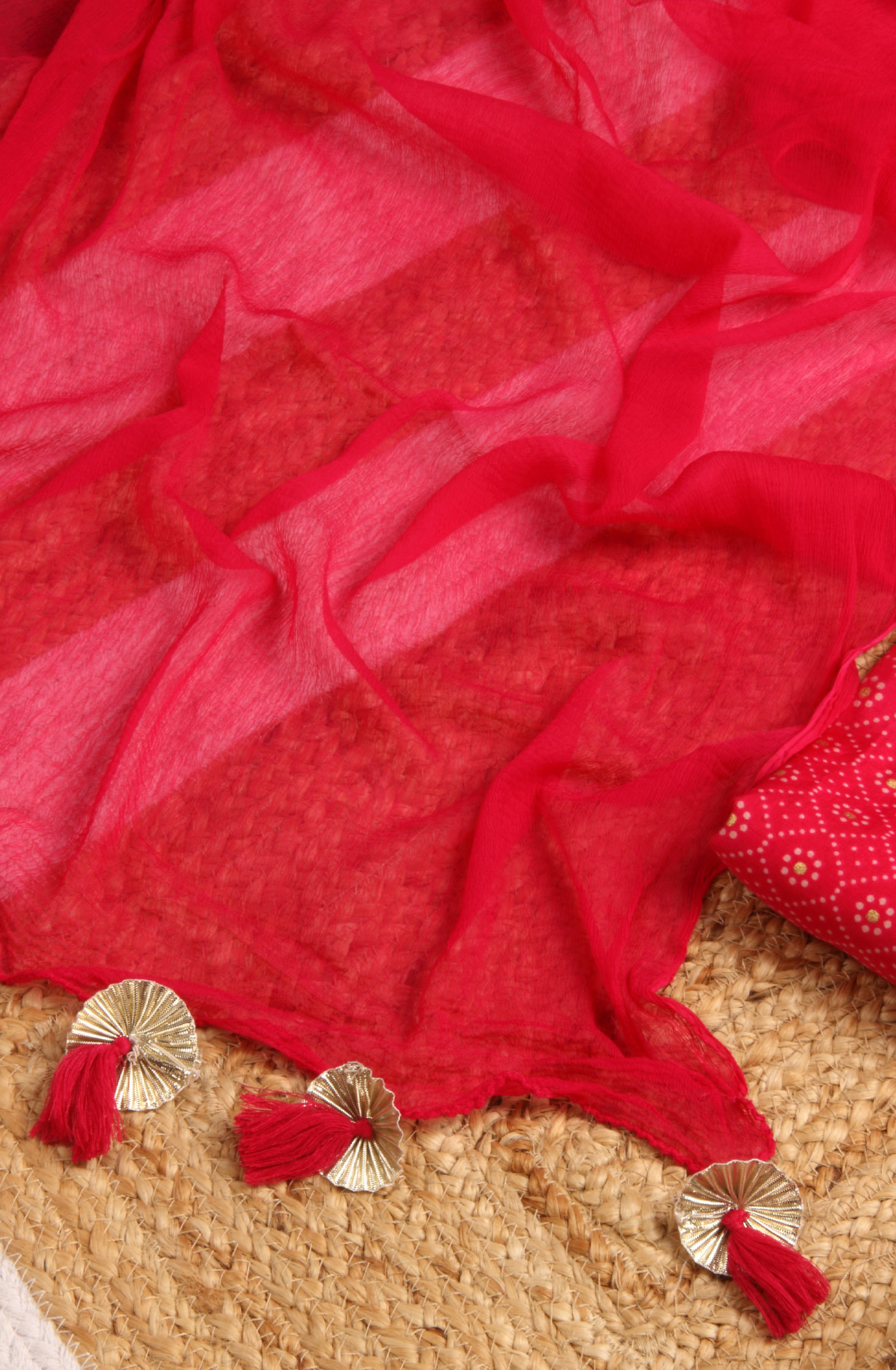 Rani Pink Beautiful Modal Salwar Suit with Chiffon Dupatta - 693-RVCJ7464