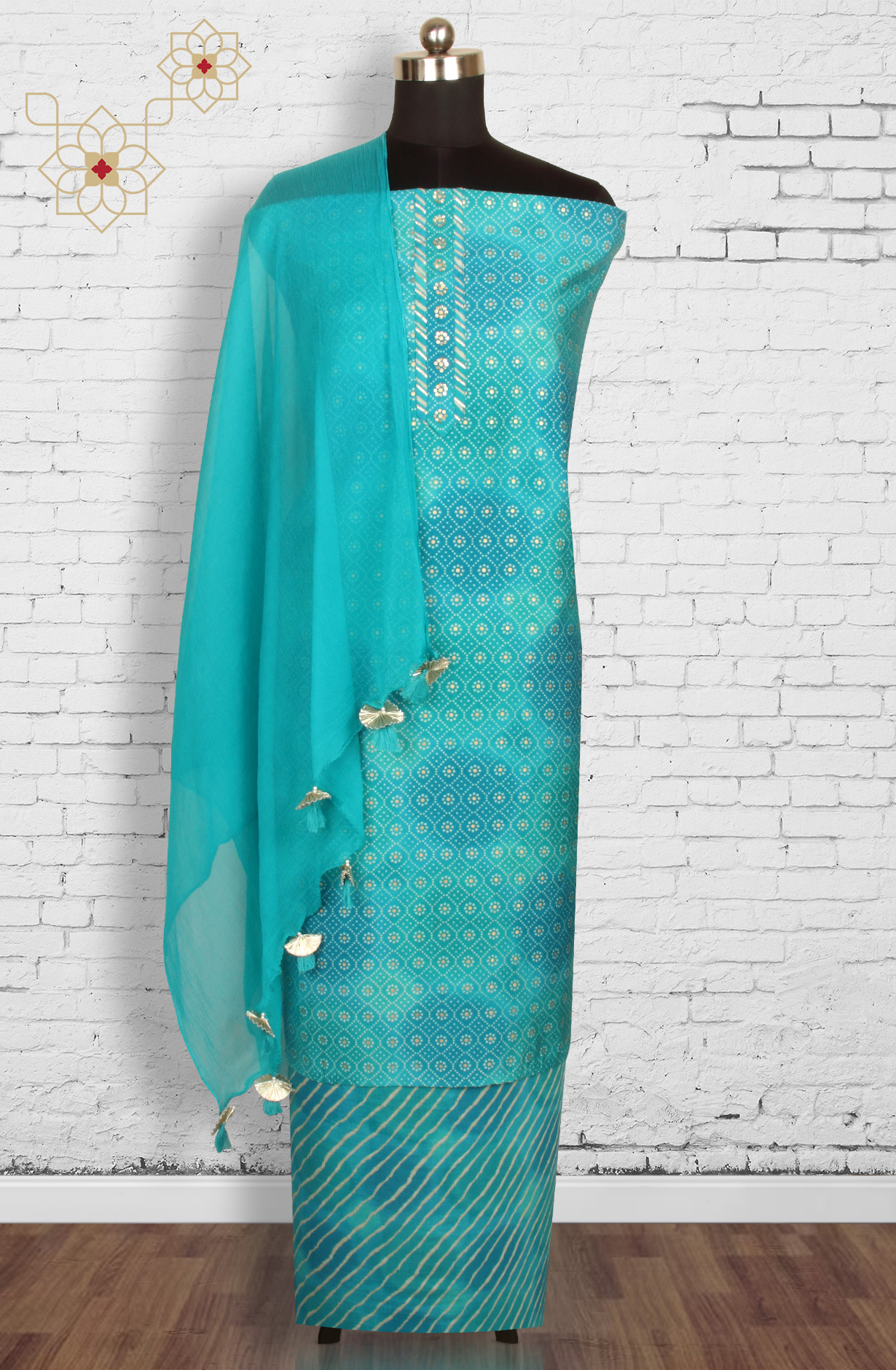 Firozi Beautiful Modal Salwar Suit with Chiffon Dupatta - 693-RVCJ7464A