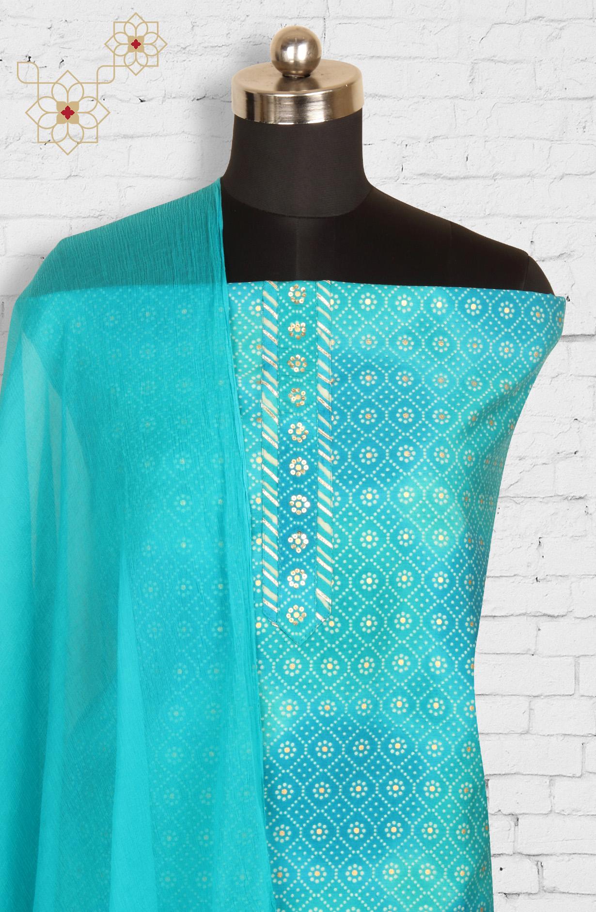 Firozi Beautiful Modal Salwar Suit with Chiffon Dupatta - 693-RVCJ7464A