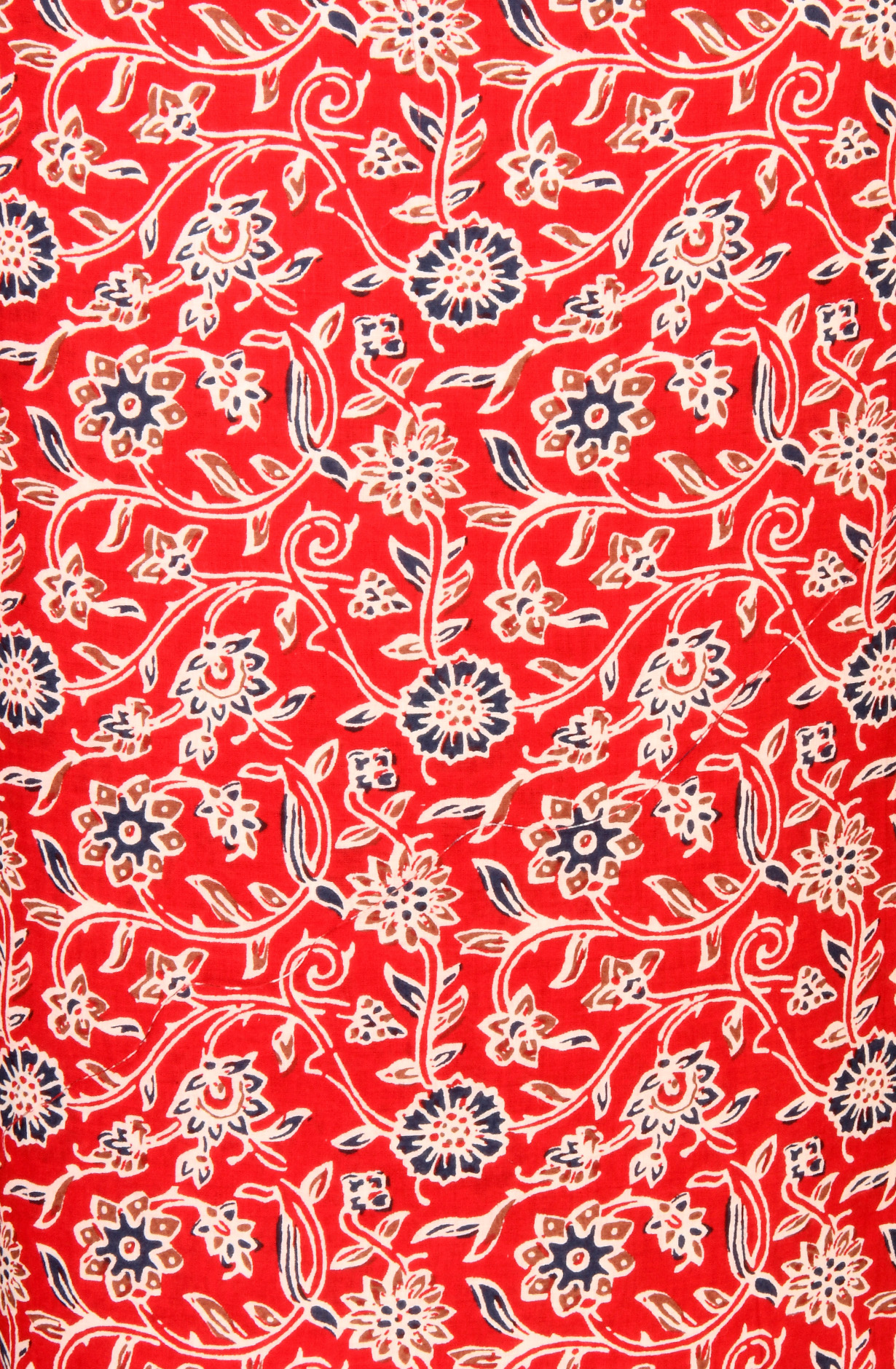 Red Cotton Unstitched Printed Salwar Dress Material - 693-RVCJ7475