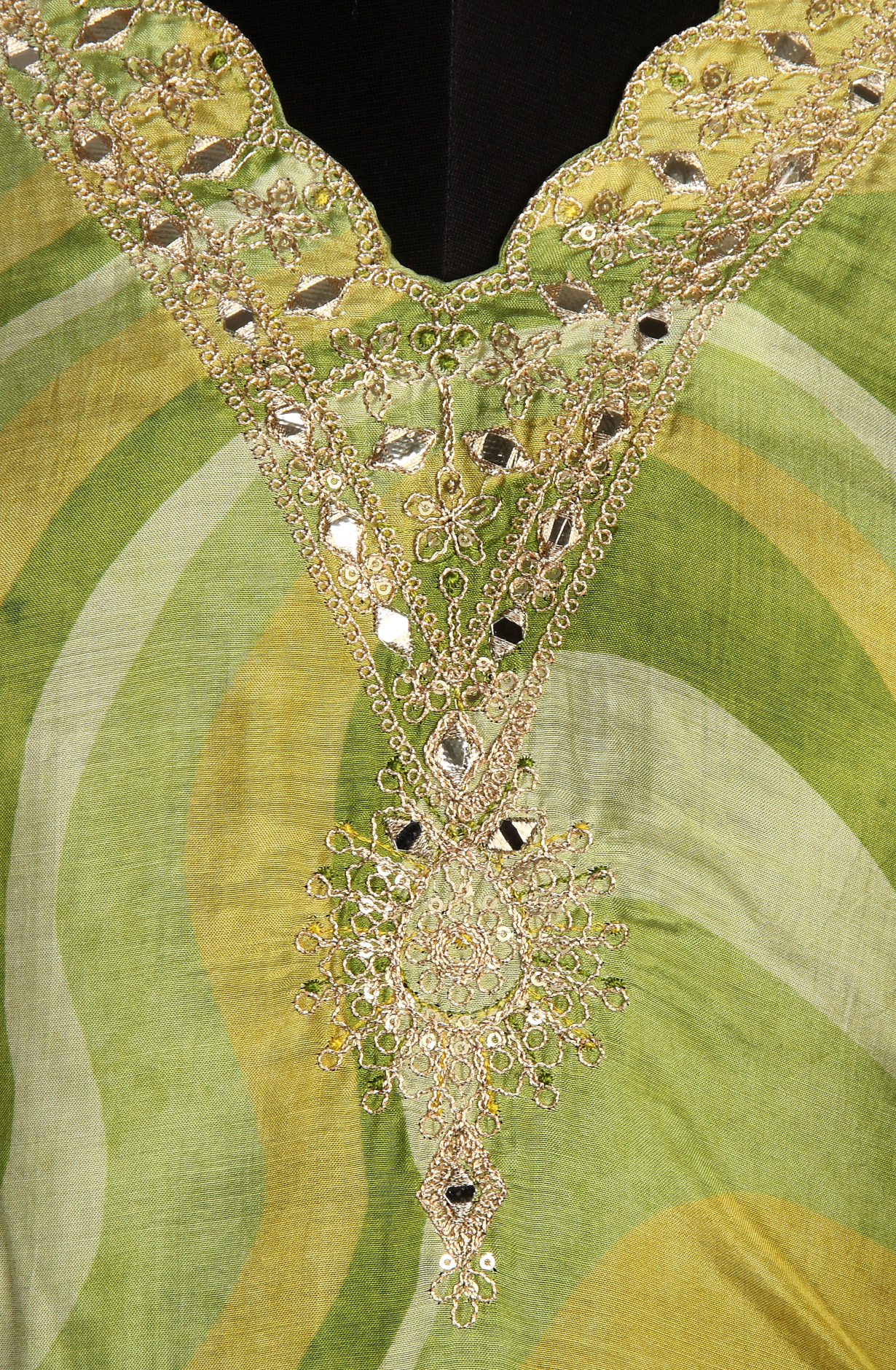 Parrot Green Beautiful Muslin Salwar Suit with Organza Dupatta - 693-SVA72031