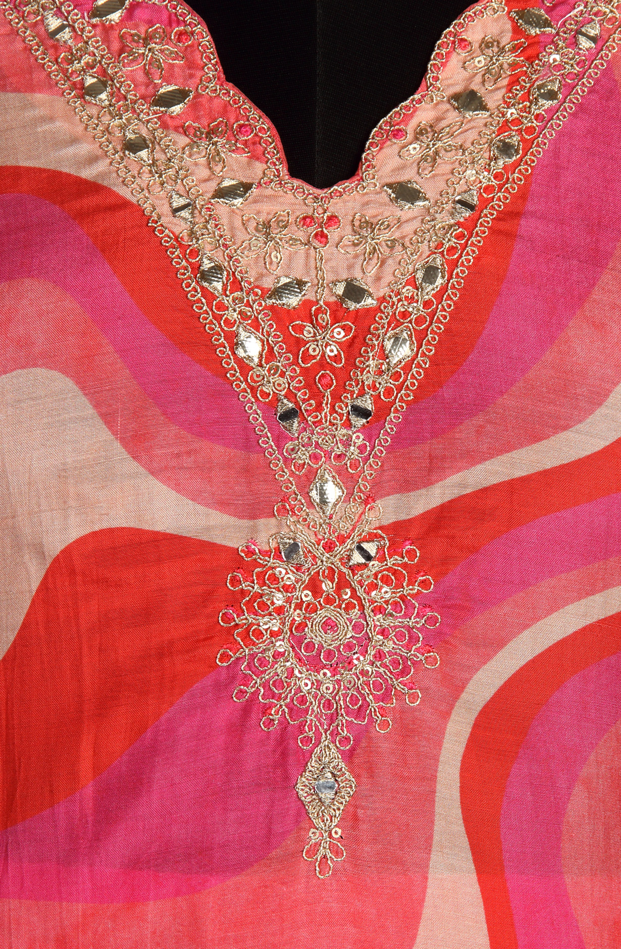 Pink Beautiful Muslin Salwar Suit with Organza Dupatta - 693-SVA72031A