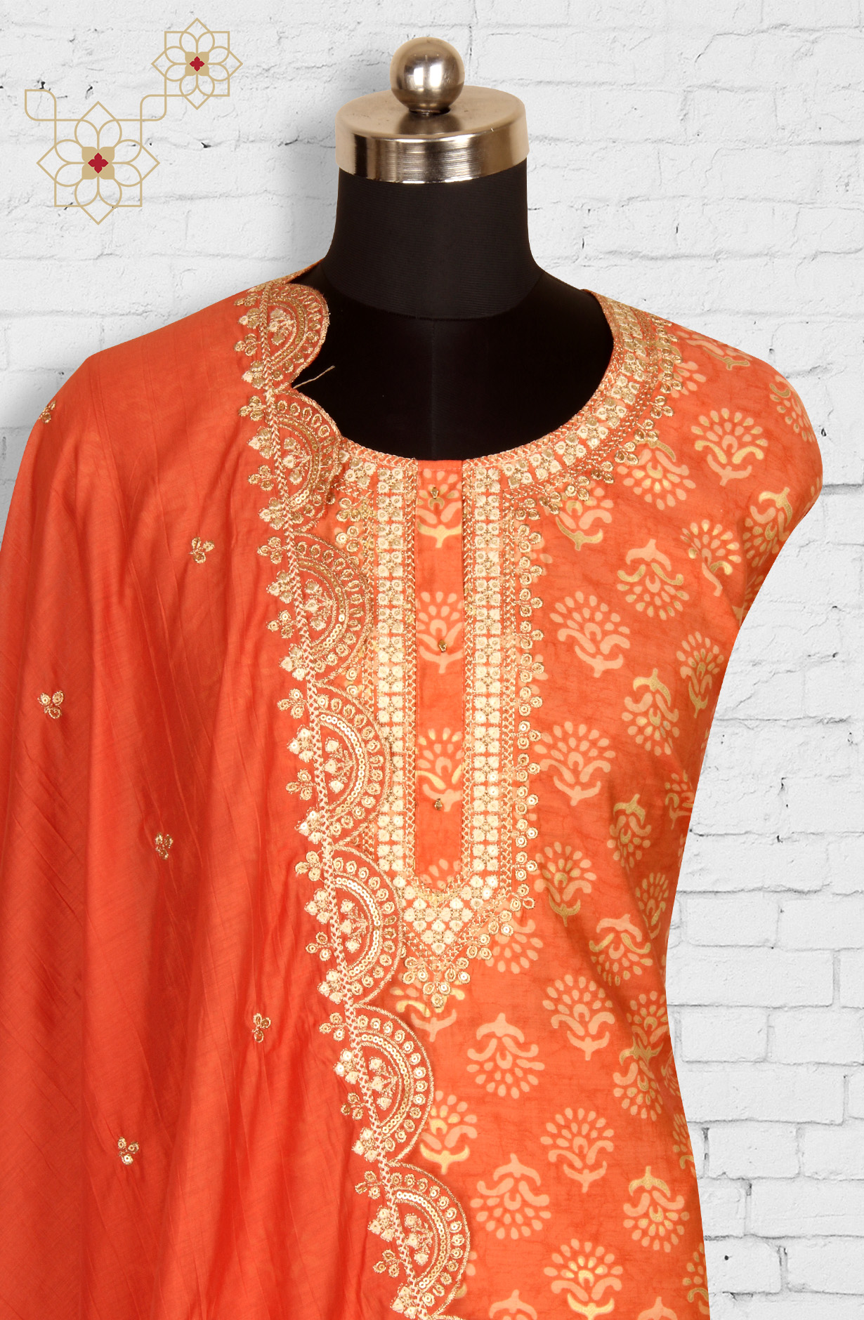 Rust Modal Salwar Suit with Dupatta - 693-TCA16109