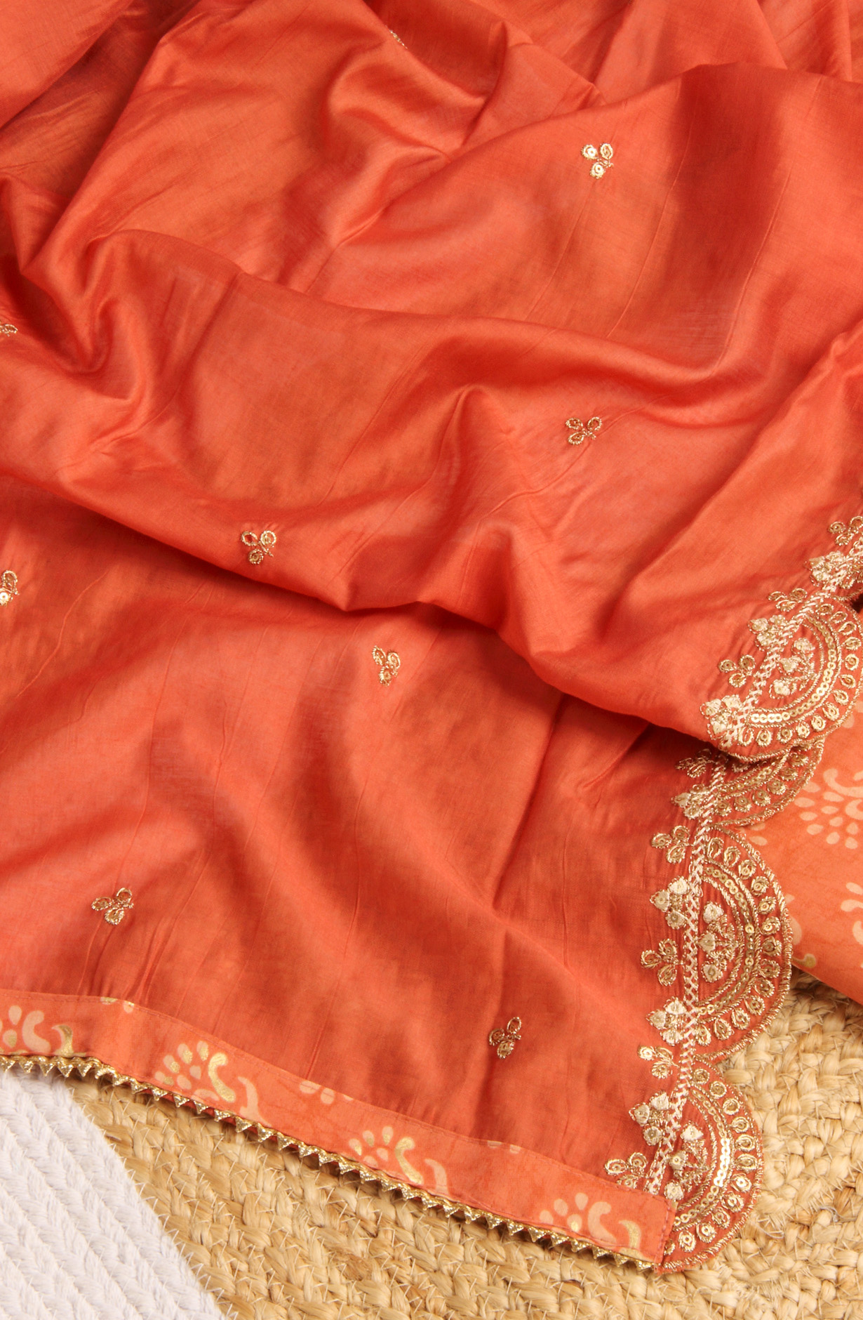 Rust Modal Salwar Suit with Dupatta - 693-TCA16109