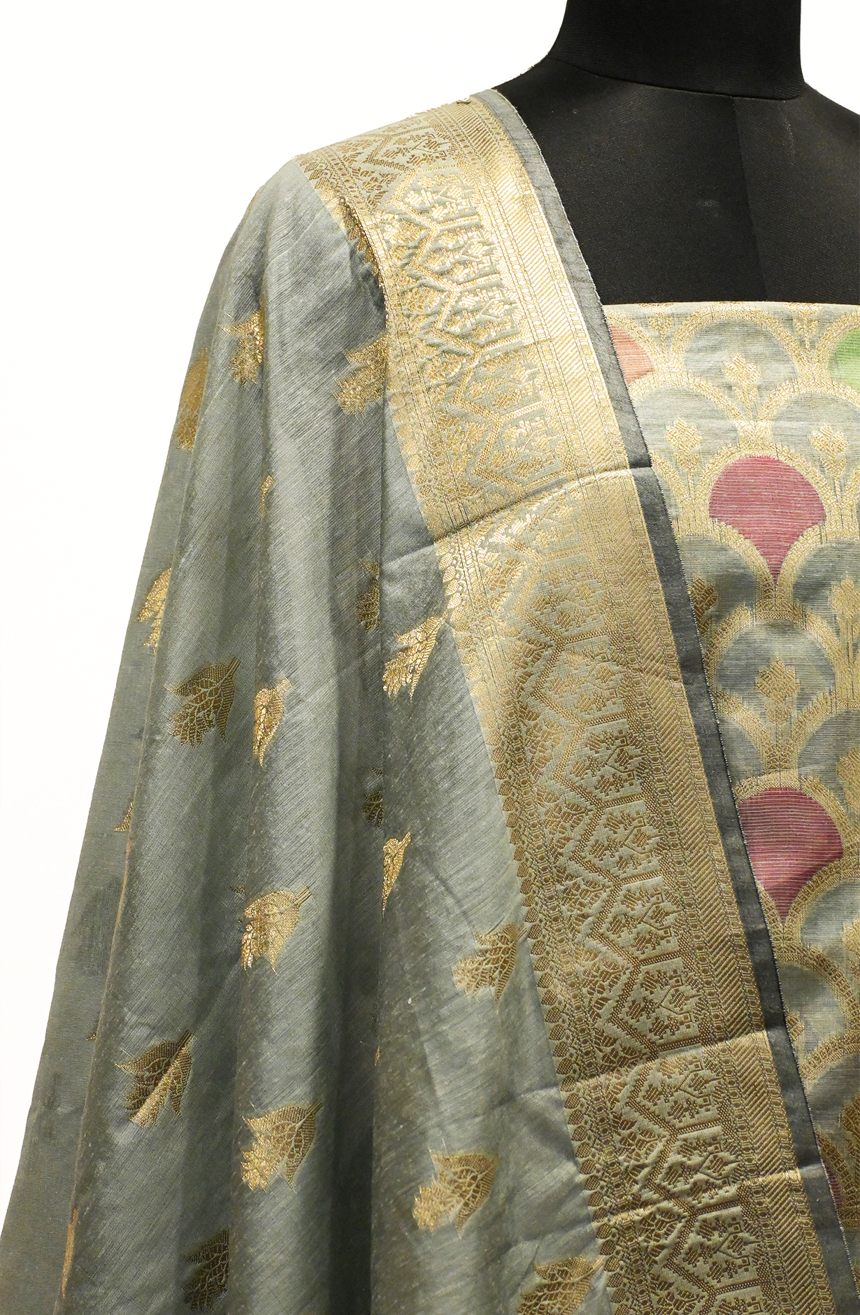 Sea Green Banarsi Suit Set with Dupatta - 1021-NMRMULTI-2C