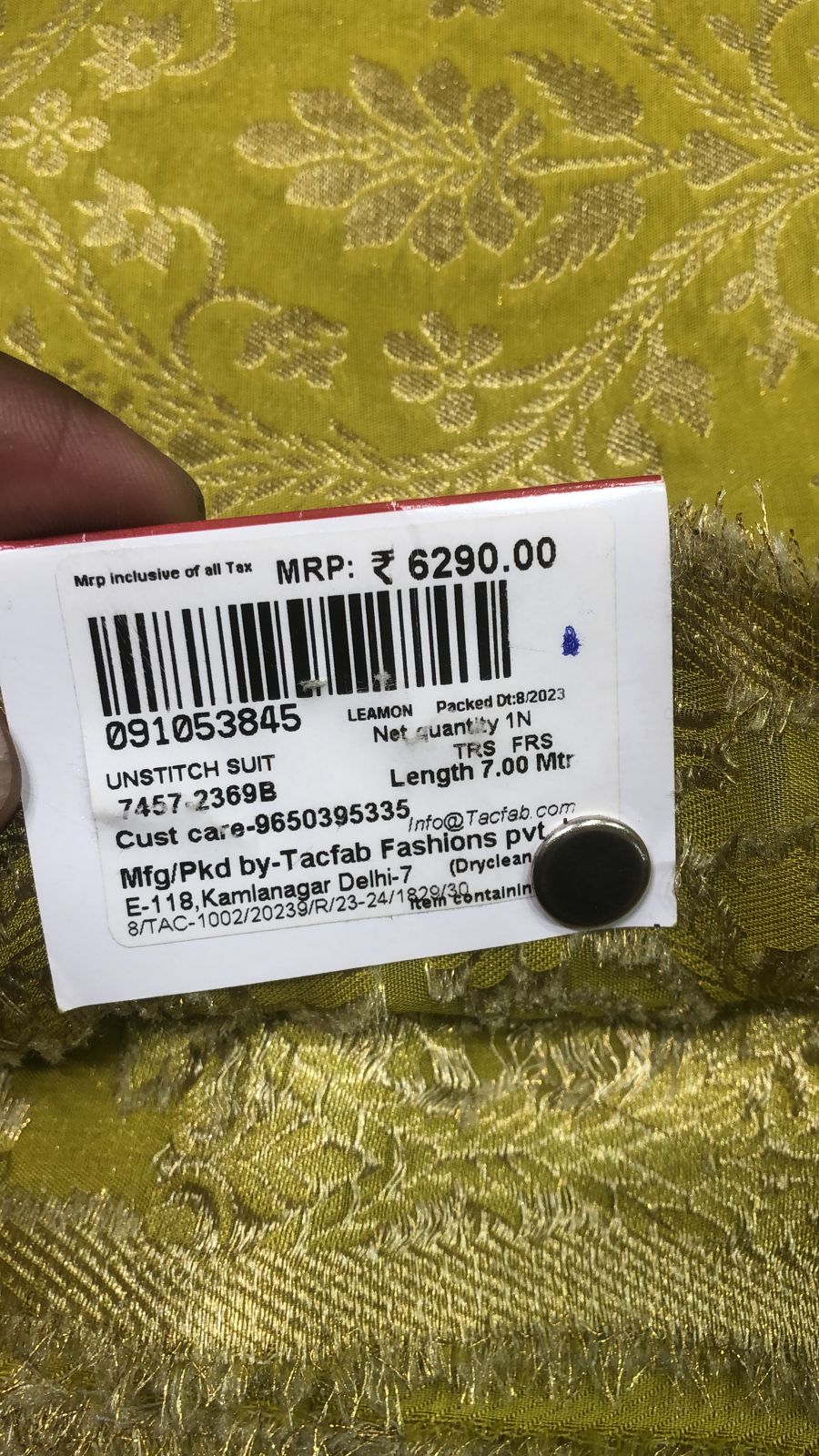 Mehndi Green Designer Georgette Festive Wear Suit with Dupatta - 7457-2369B