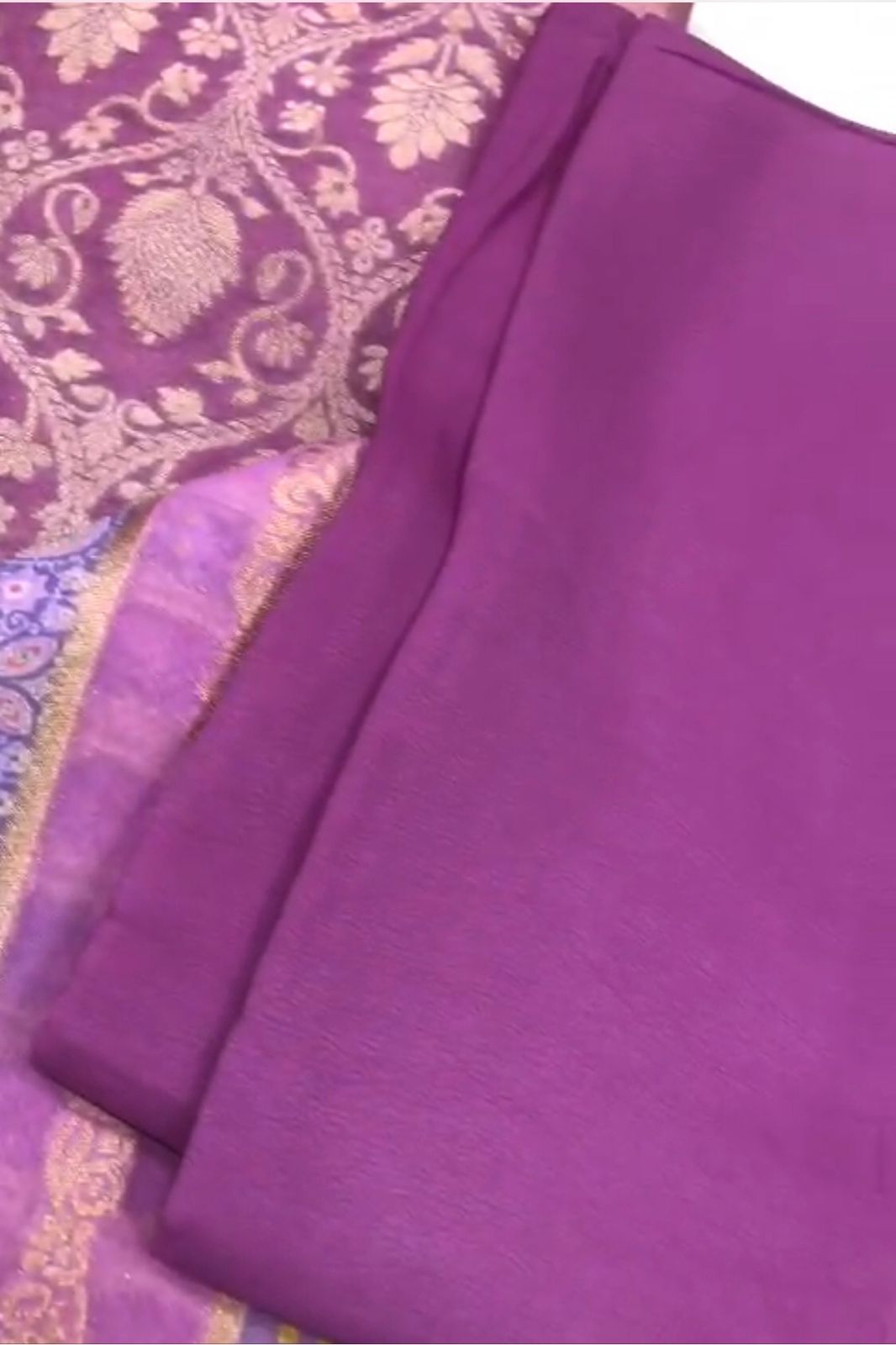 Purple Designer Georgette Festive Wear Suit with Dupatta - 7457-2369E