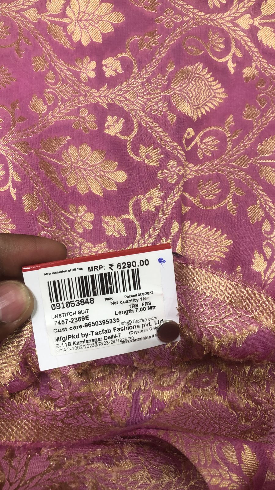 Purple Designer Georgette Festive Wear Suit with Dupatta - 7457-2369E