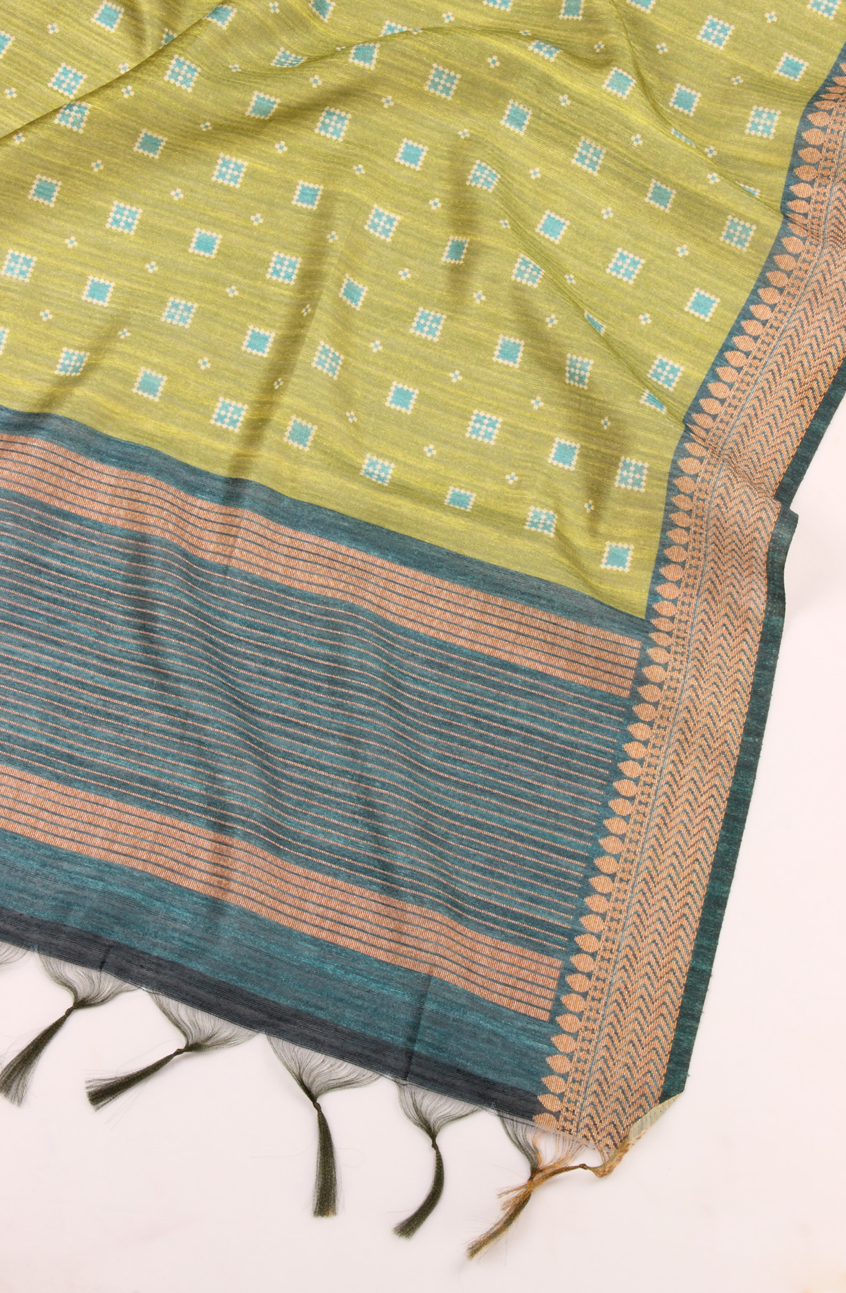 Mehndi Beautiful Chanderi Silk Salwar Kameez with Dupatta - 767-GI75-2A