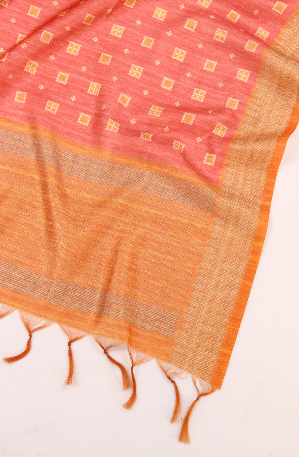 Rust Beautiful Chanderi Silk Salwar Kameez with Dupatta - 767-GI75-2B