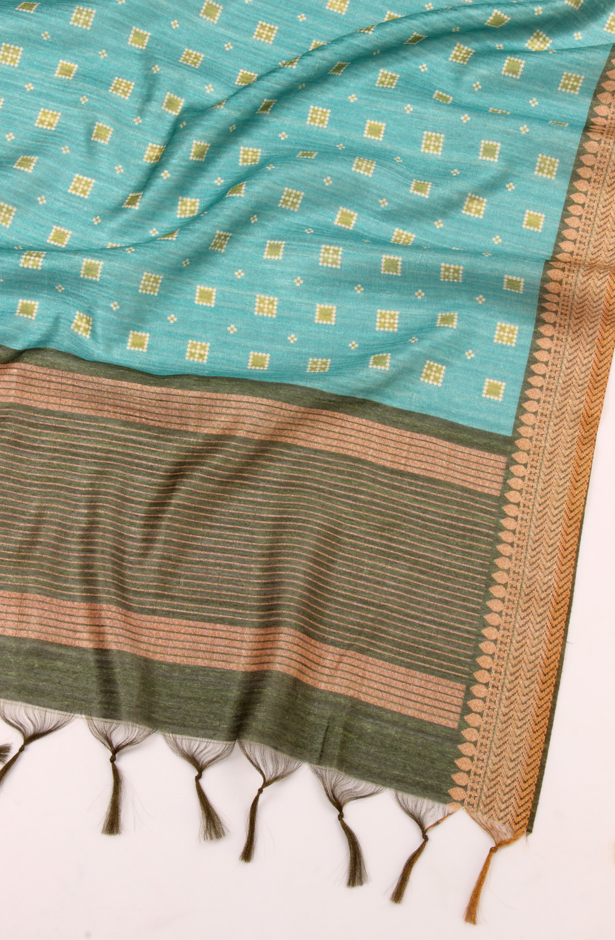 Firozi Beautiful Chanderi Silk Salwar Kameez with Dupatta - 767-GI75-2C