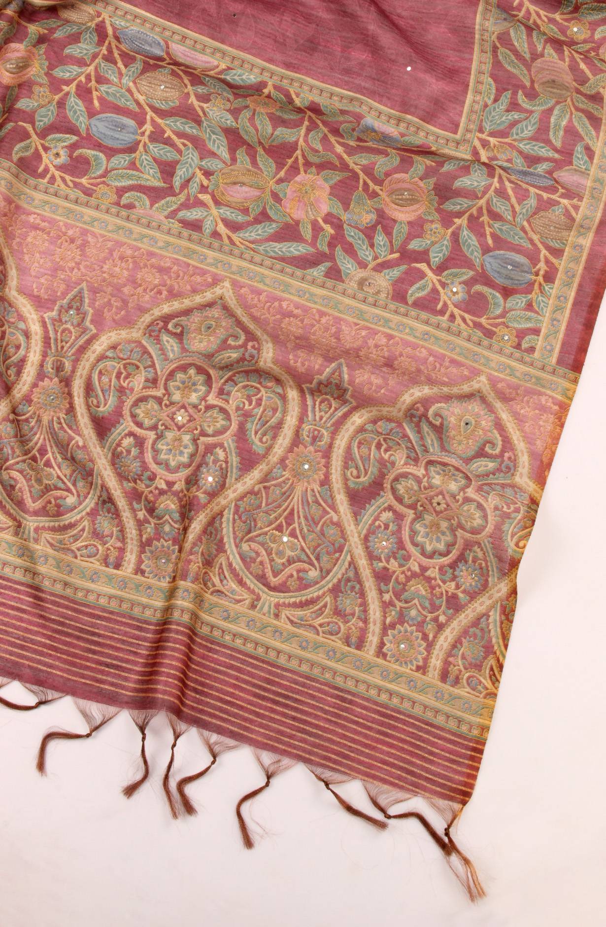 Purple Beautiful Chanderi Silk Salwar Kameez with Dupatta - 767-S332-10B