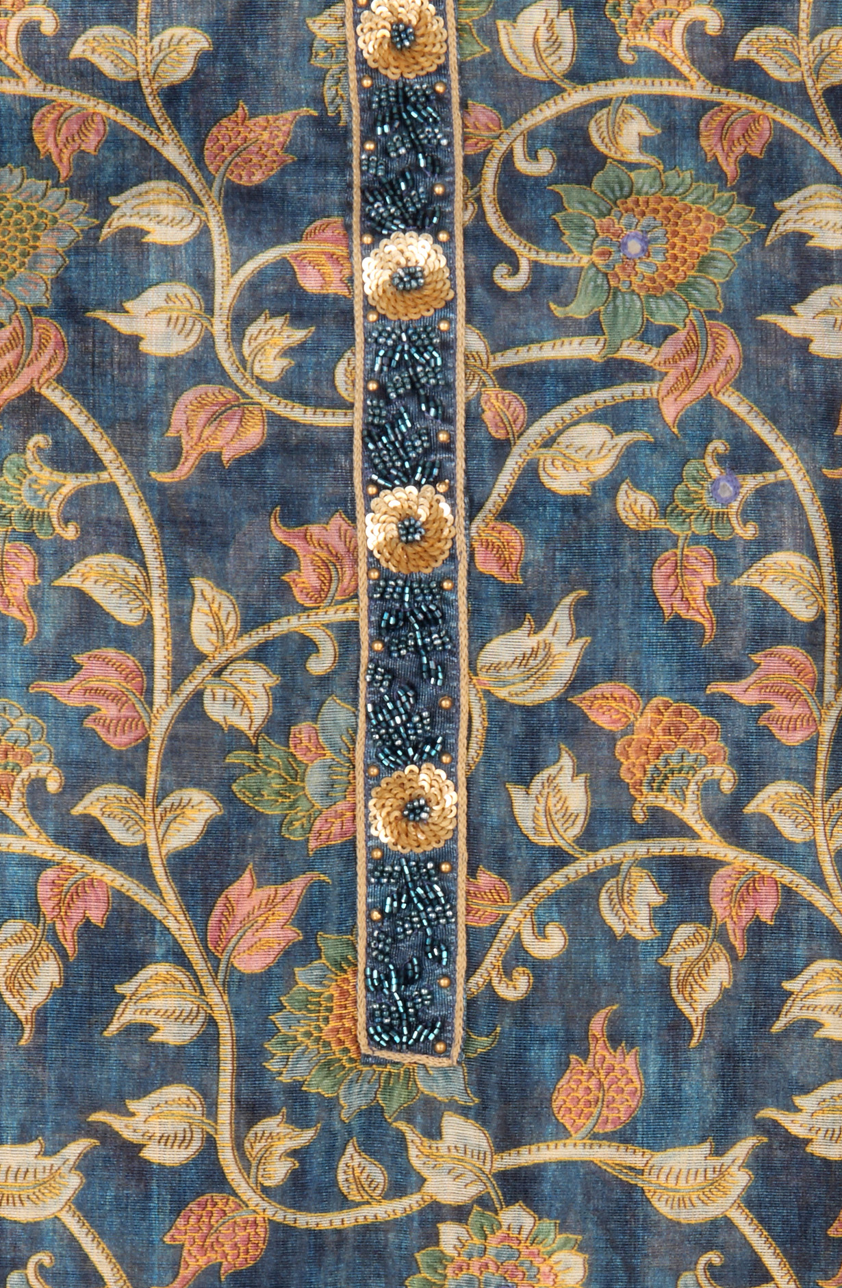 Blue Beautiful Chanderi Silk Salwar Kameez with Dupatta - 767-S332-8C