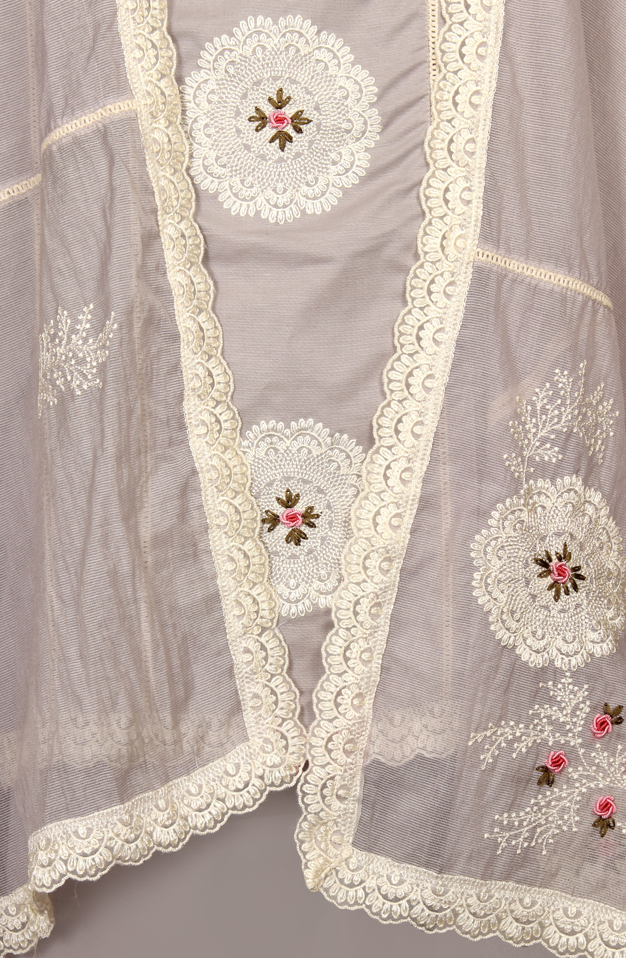 Grey Cotton Exclusive Beautiful Embroidered Salwar Kameez - 797-CMR594B