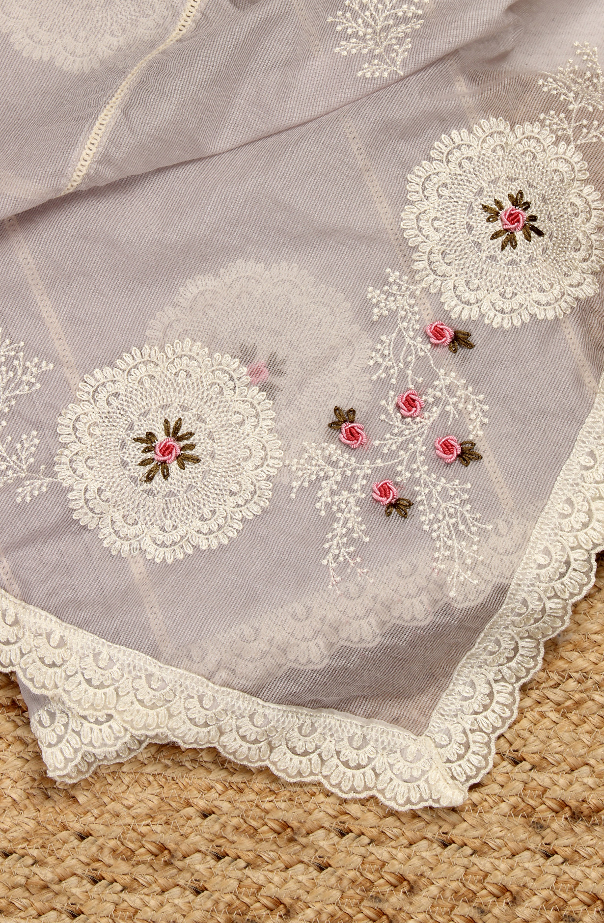 Grey Cotton Exclusive Beautiful Embroidered Salwar Kameez - 797-CMR594B