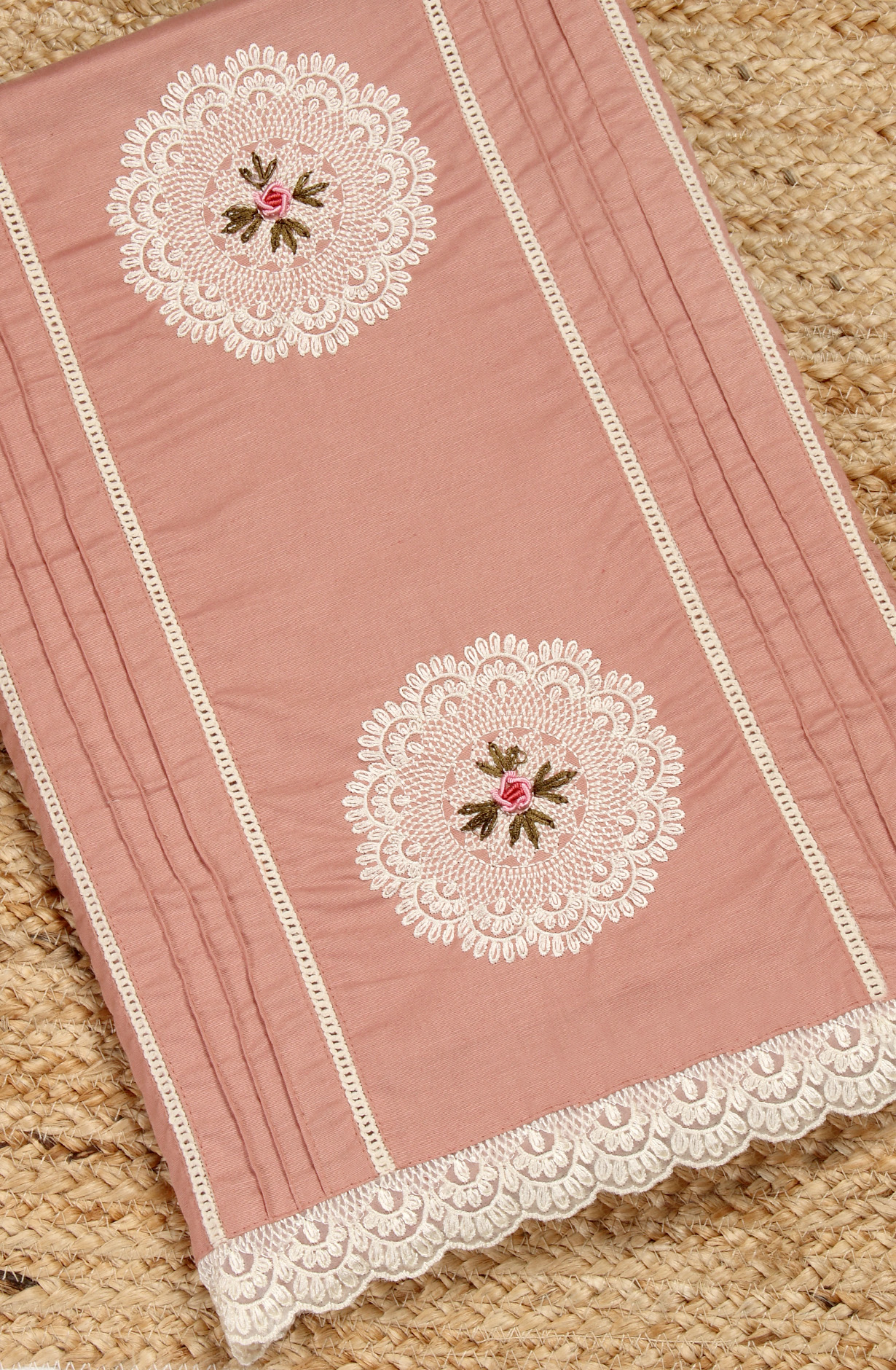 Peach Cotton Exclusive Beautiful Embroidered Salwar Kameez - 797-CMR594C