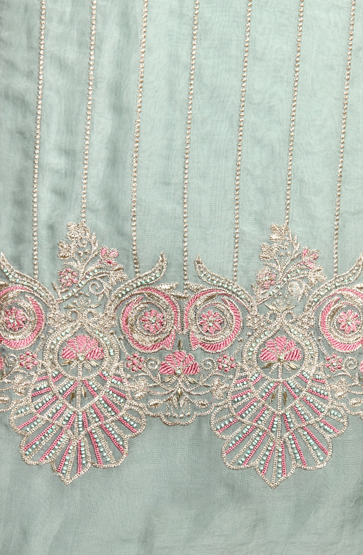 Sea Green Designer Partywear Organza Salwar Suit - 797-CS12505-1A