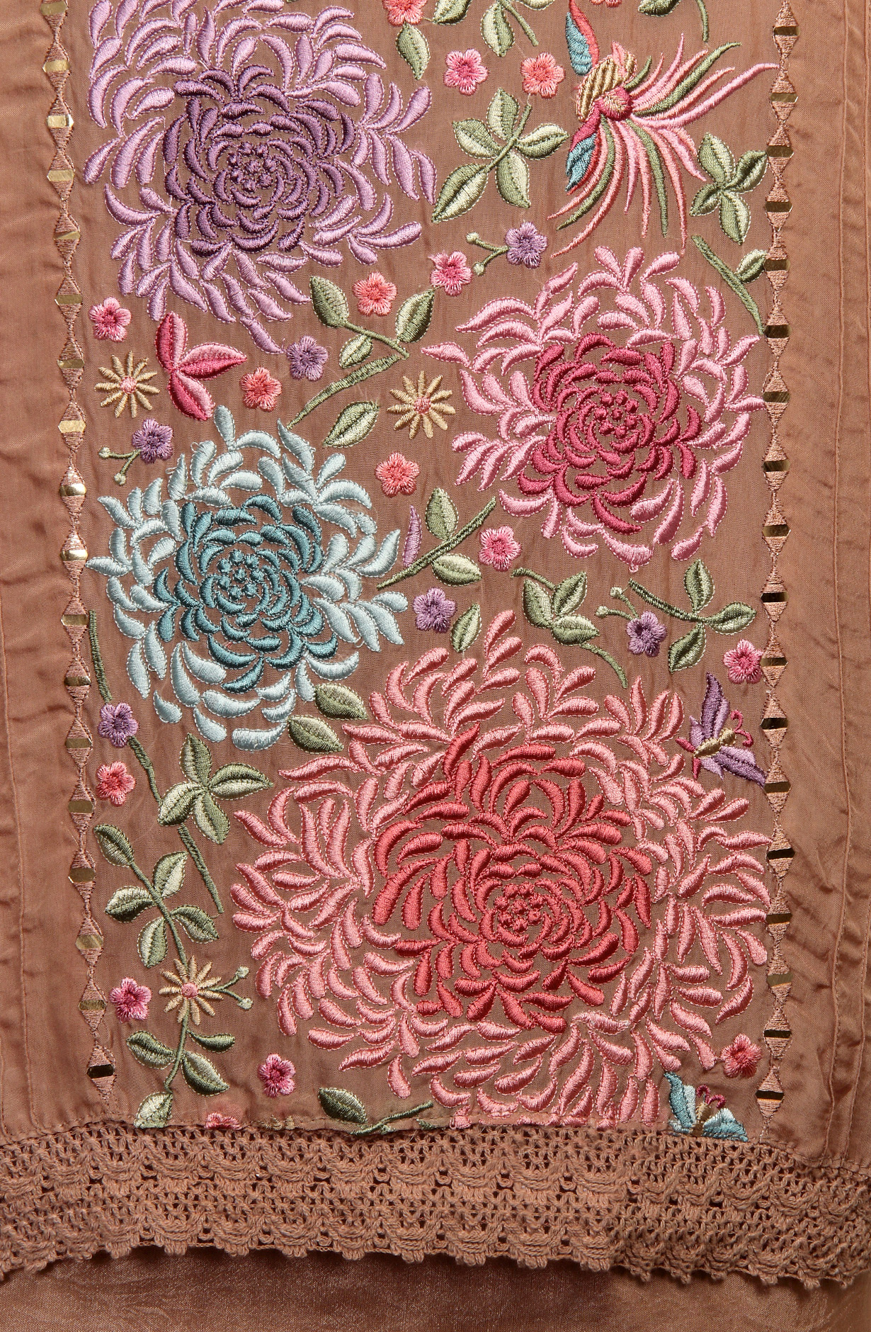 Mauve Organza Designer Partywear Embroidered Salwar Kameez - 797-KSR-SREE-D