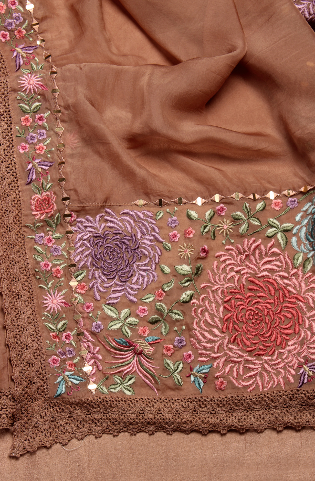 Mauve Organza Designer Partywear Embroidered Salwar Kameez - 797-KSR-SREE-D