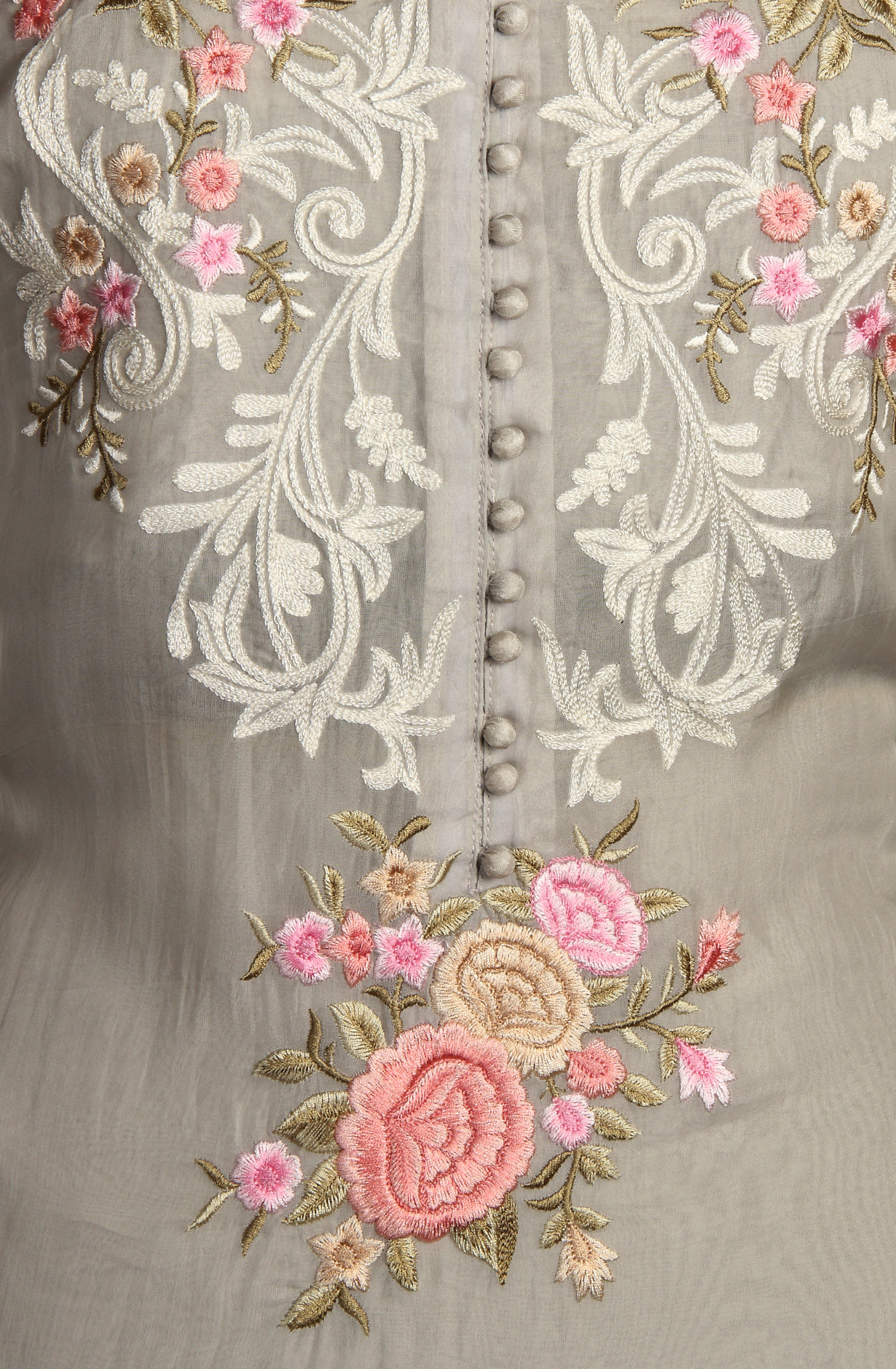 Exclusive Grey Designer Organza Salwar Suit with Dupatta - 797-KSRVL-C