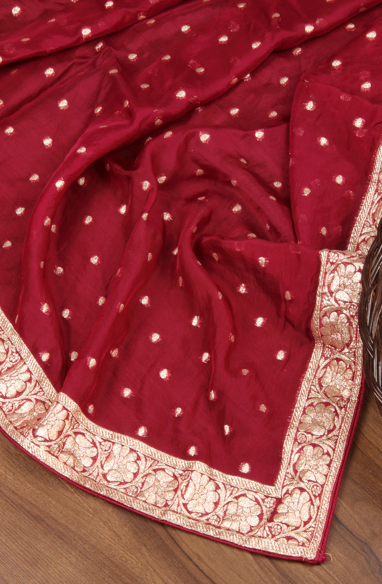 Wine Festive Wear Beautiful Organza Salwar Kameez with Dupatta - 797-SCT-A