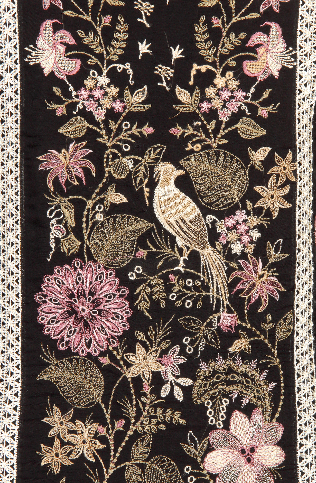 Black Organza Designer Partywear Embroidered Salwar Kameez - 797-WER9A