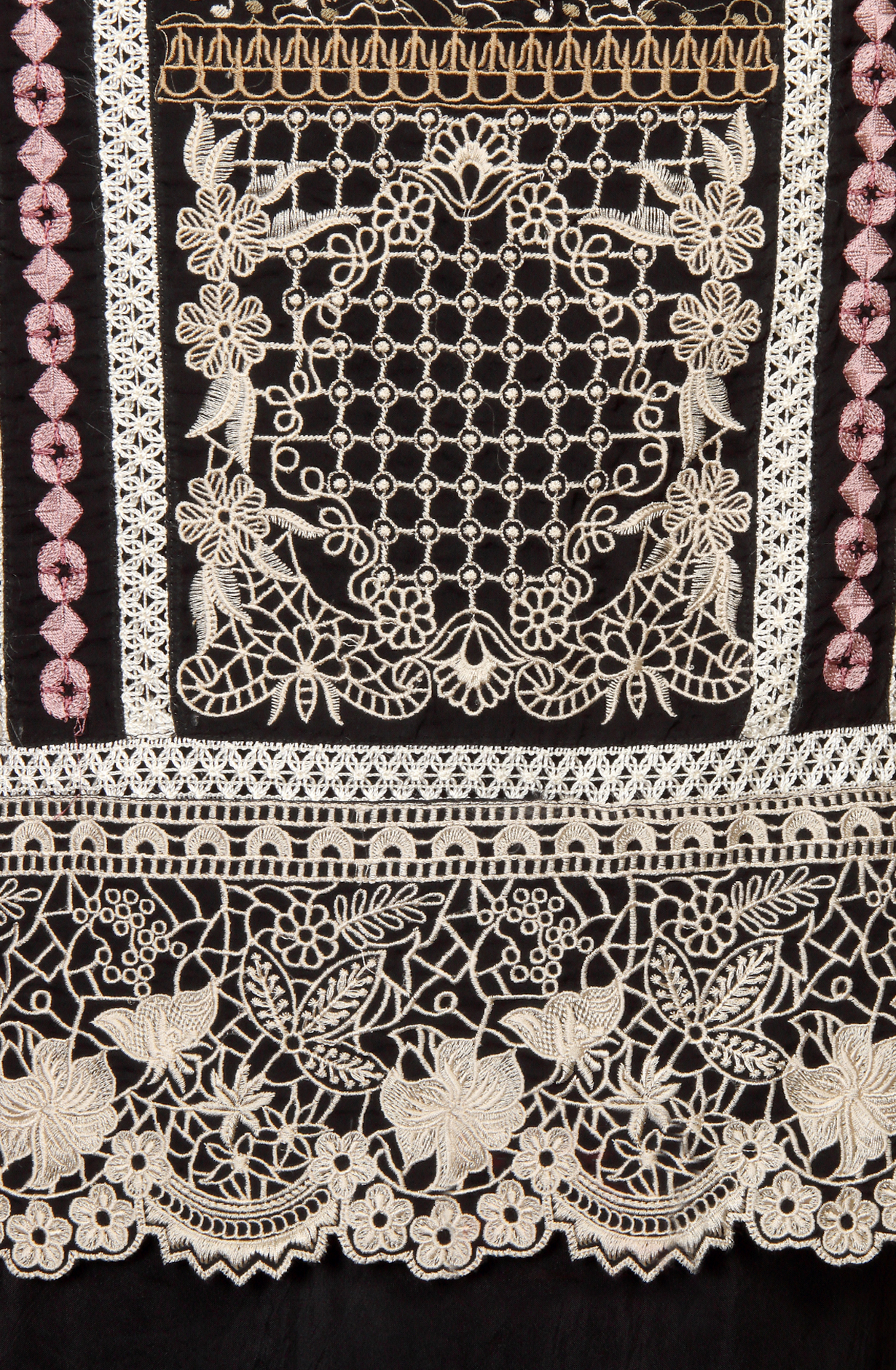 Black Organza Designer Partywear Embroidered Salwar Kameez - 797-WER9A