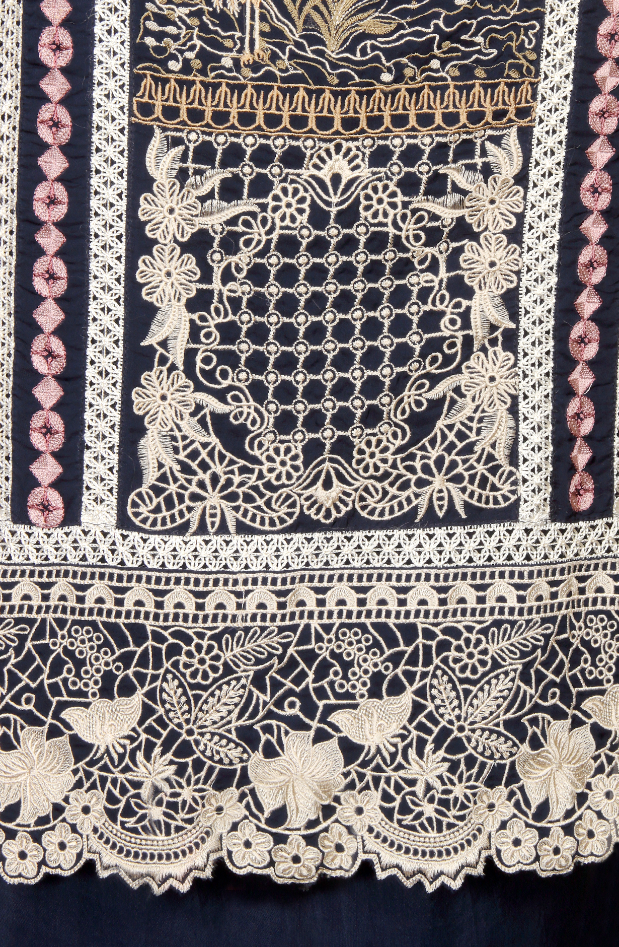 Blue Organza Designer Partywear Embroidered Salwar Kameez - 797-WER9B