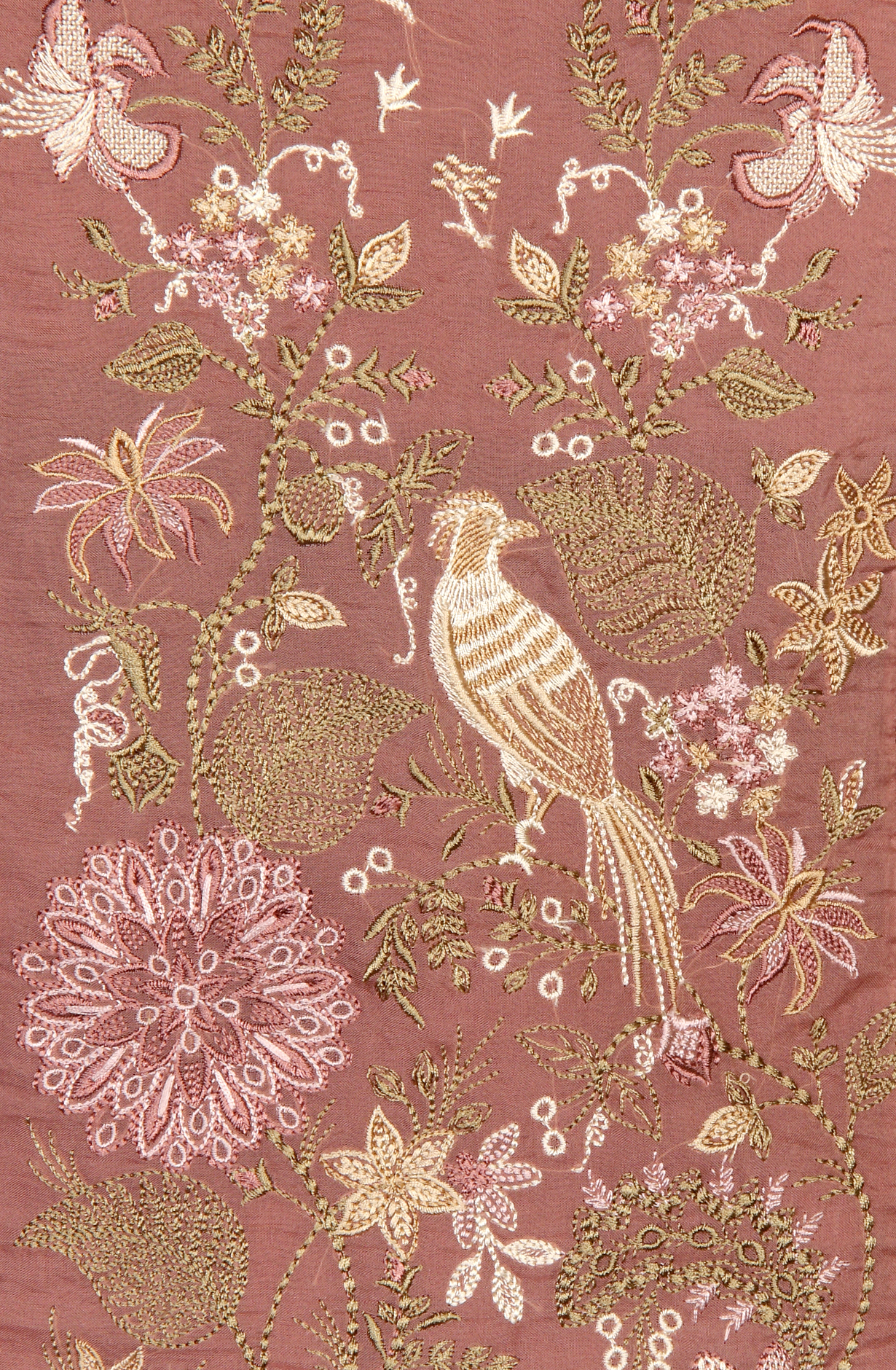 Mauve Organza Designer Partywear Embroidered Salwar Kameez - 797-WER9C