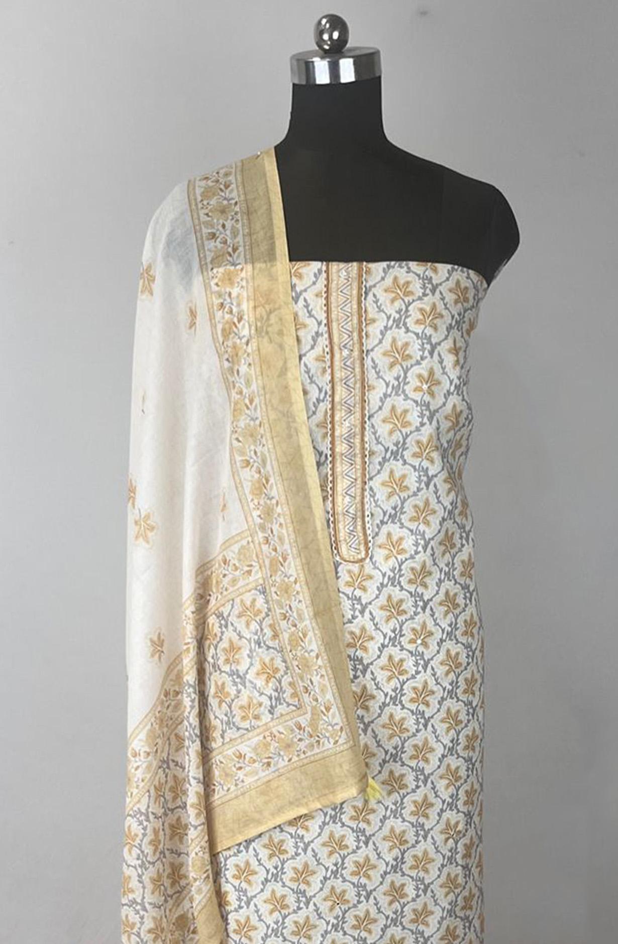 Yellow Cotton Digital Printed Beautiful Suit Set with Dupatta - 131-EE5888B