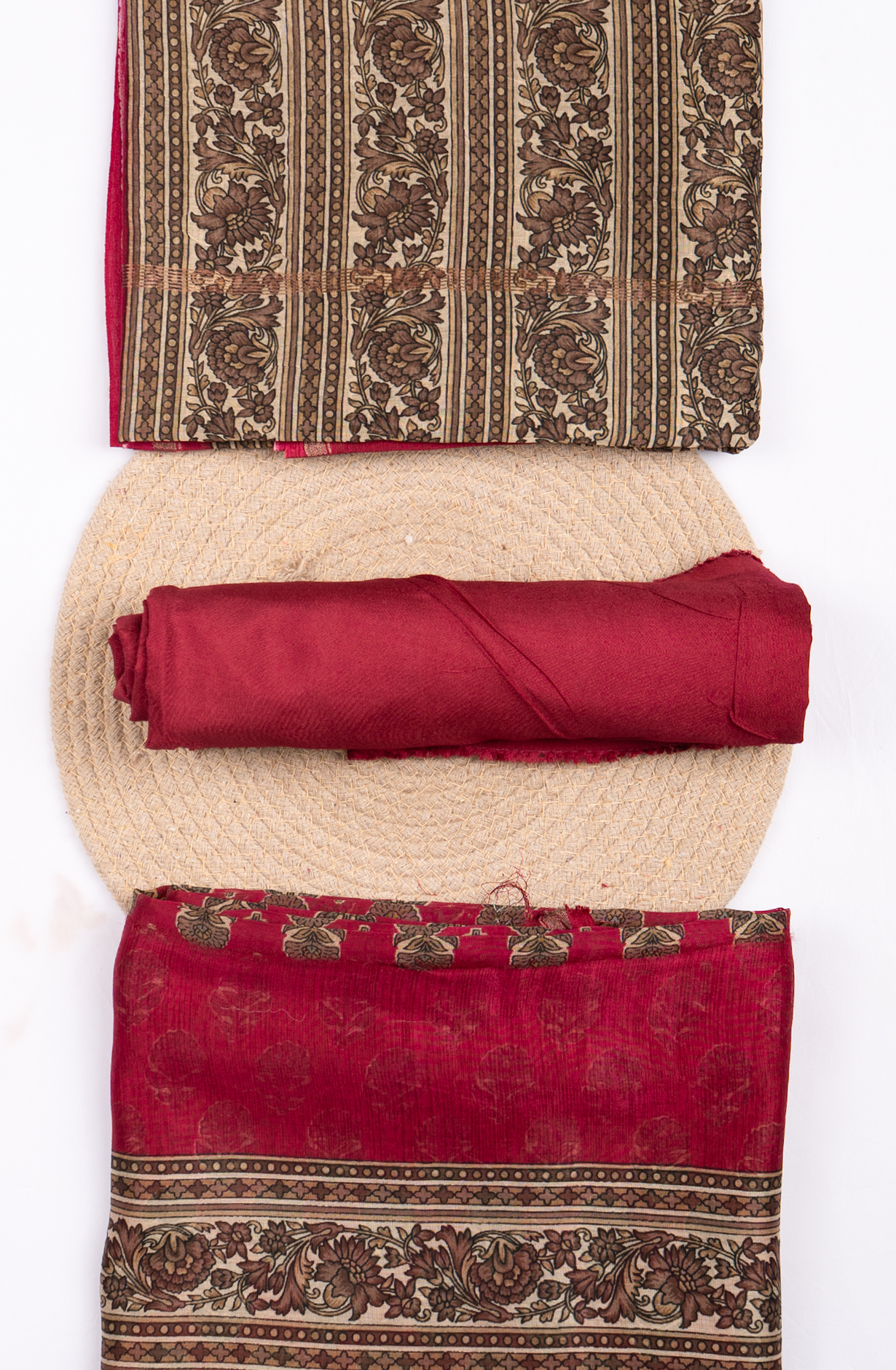 Pink Printed Maheshwari Suit with Dupatta - 811-S151-445-102-2B