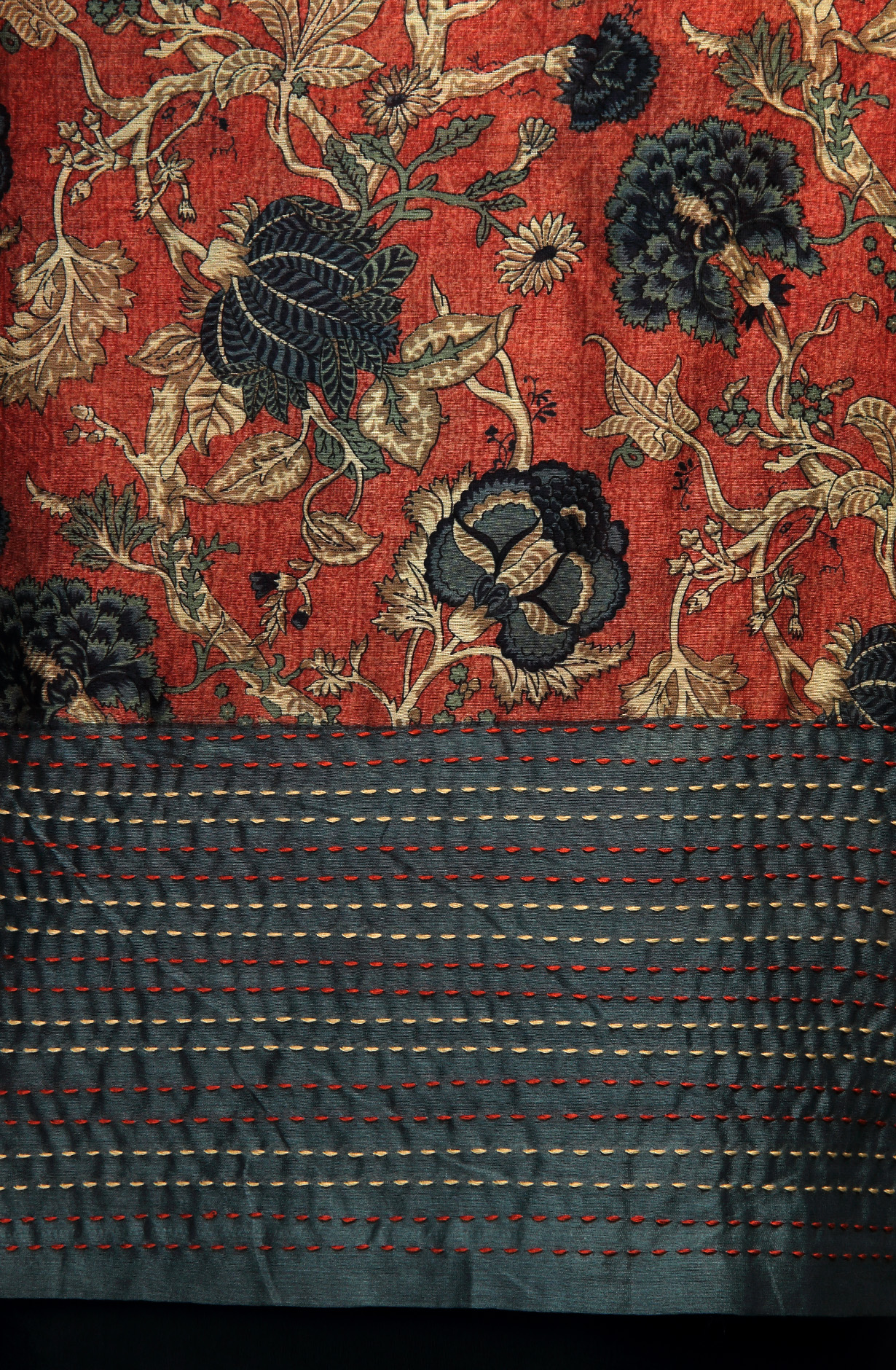 Multi-coloured Chanderi Unstitched Salwar Kameez - 811-US3715-4D