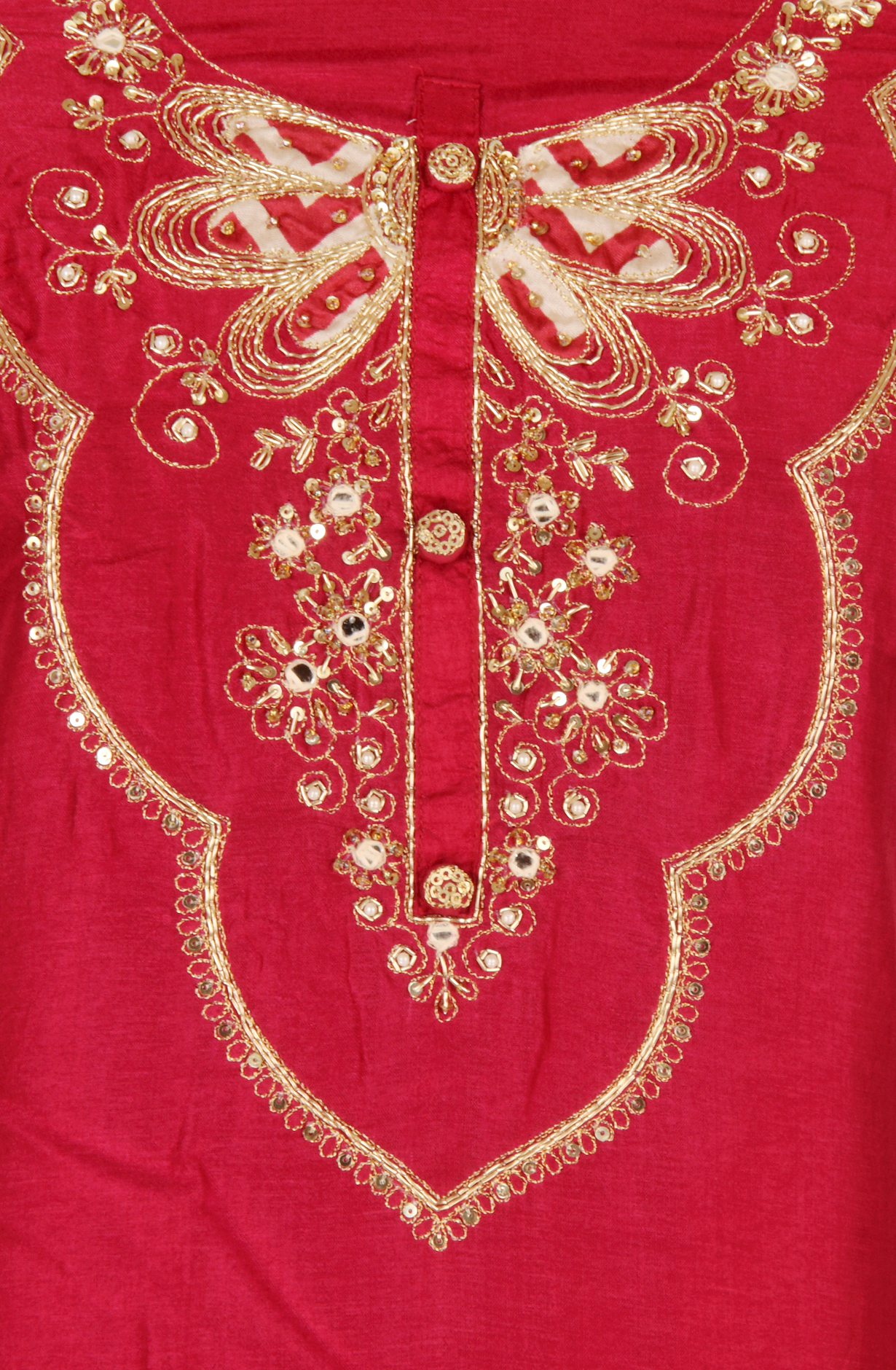 Wine Beautiful Silk Unstitched Salwar Kameez - 822-1317