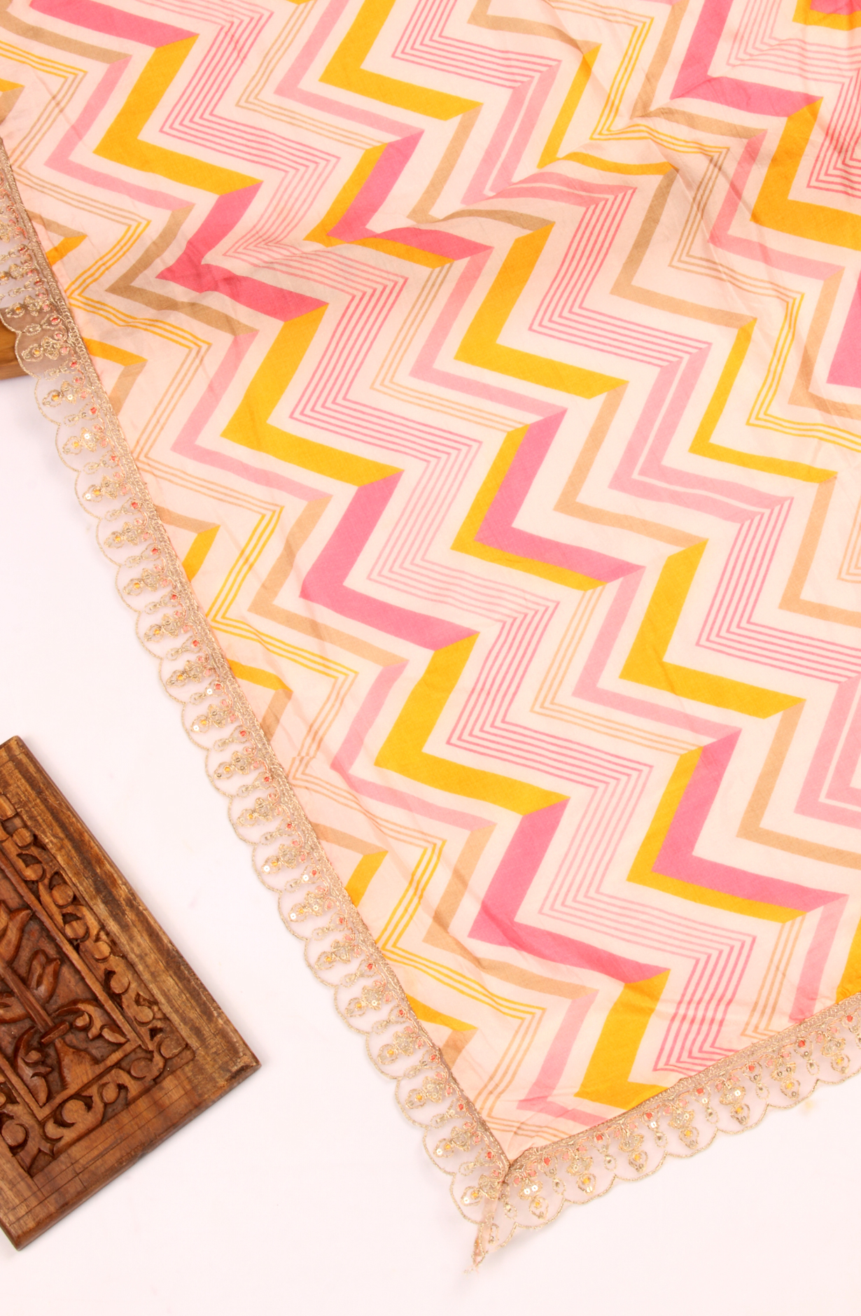 Pink Beautiful Silk Unstitched Partywear Salwar Kameez - 822-9972