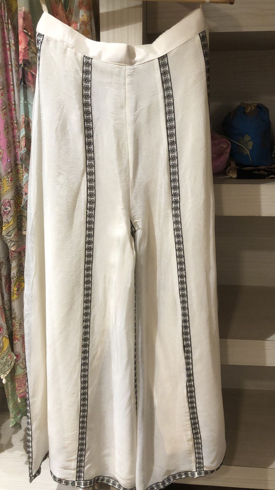 Cream Designer Embroidered Ready-to-Wear Salwar Kameez - 822-MR1639B