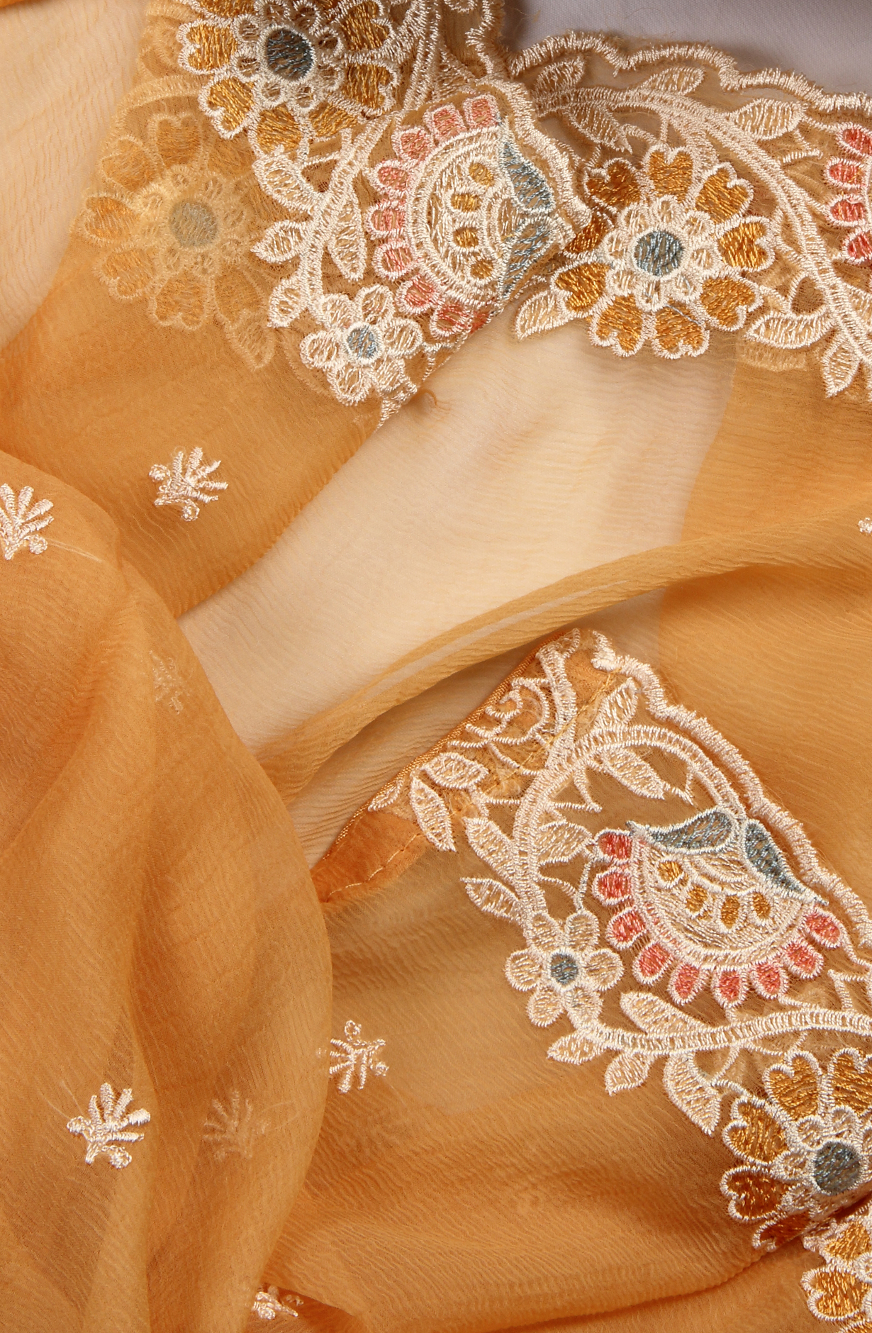 Multi-coloured Modal Digital Printed Suit with Chiffon Dupatta - 838-117