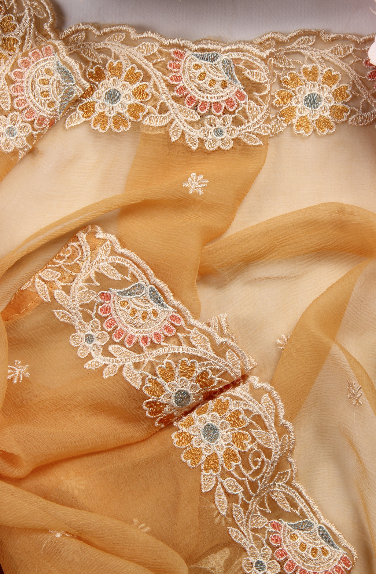 Multi-coloured Modal Digital Printed Suit with Chiffon Dupatta - 838-117