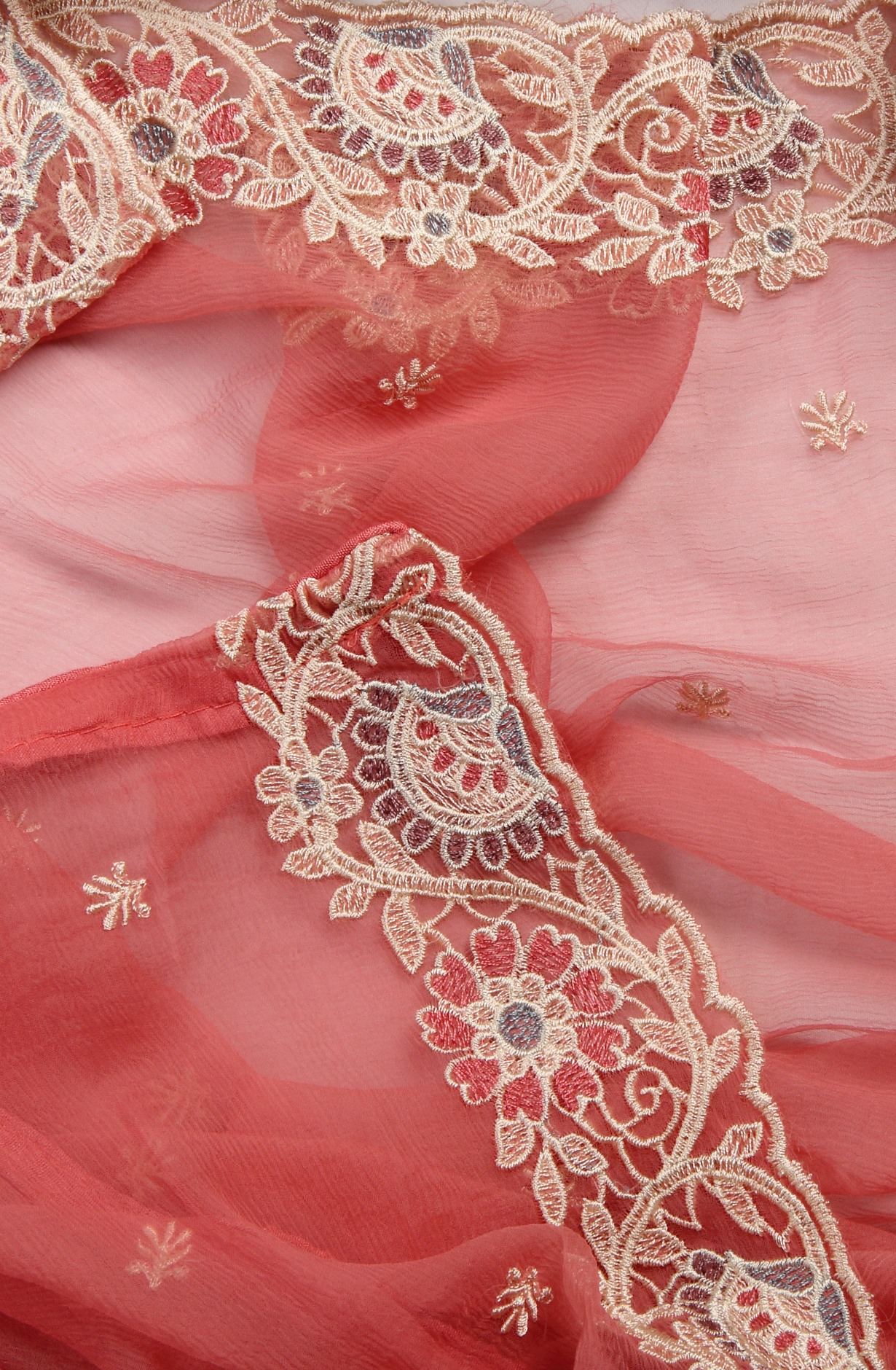 Multi-coloured Modal Digital Printed Suit with Chiffon Dupatta - 838-117A