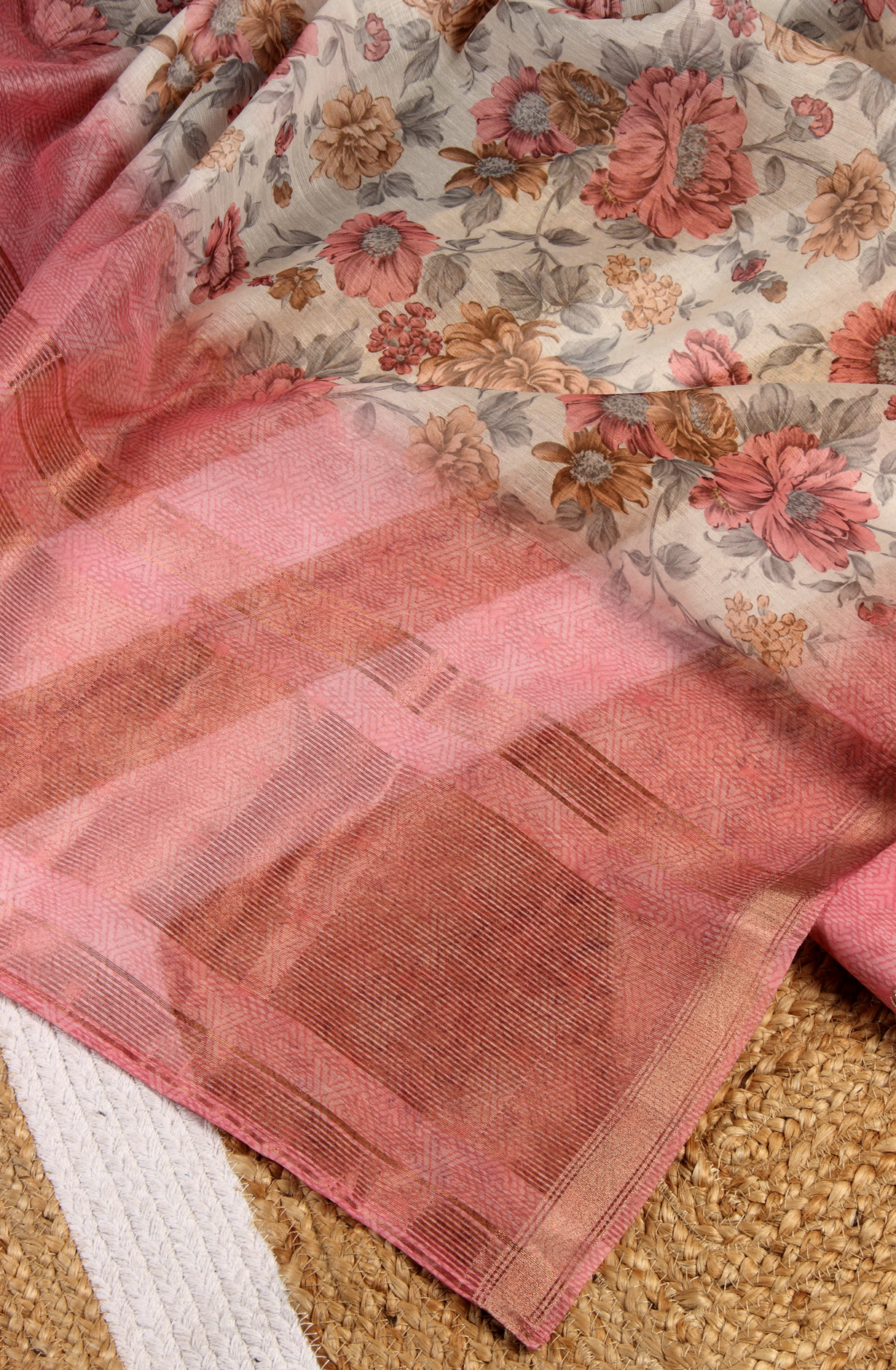 Pink Chanderi Festive Unstitched Salwar Kameez - 838-314C