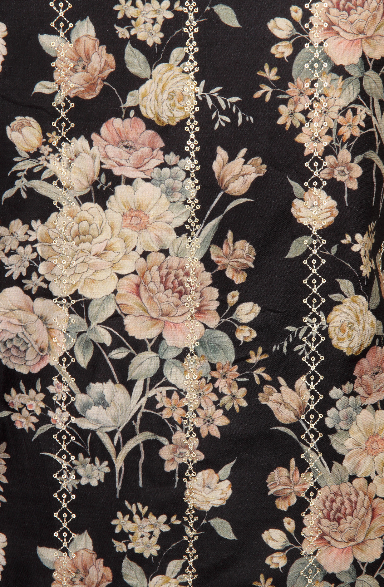 Black Beautiful Modal Unstitched Salwar Suit with Chiffon Dupatta - 838-334