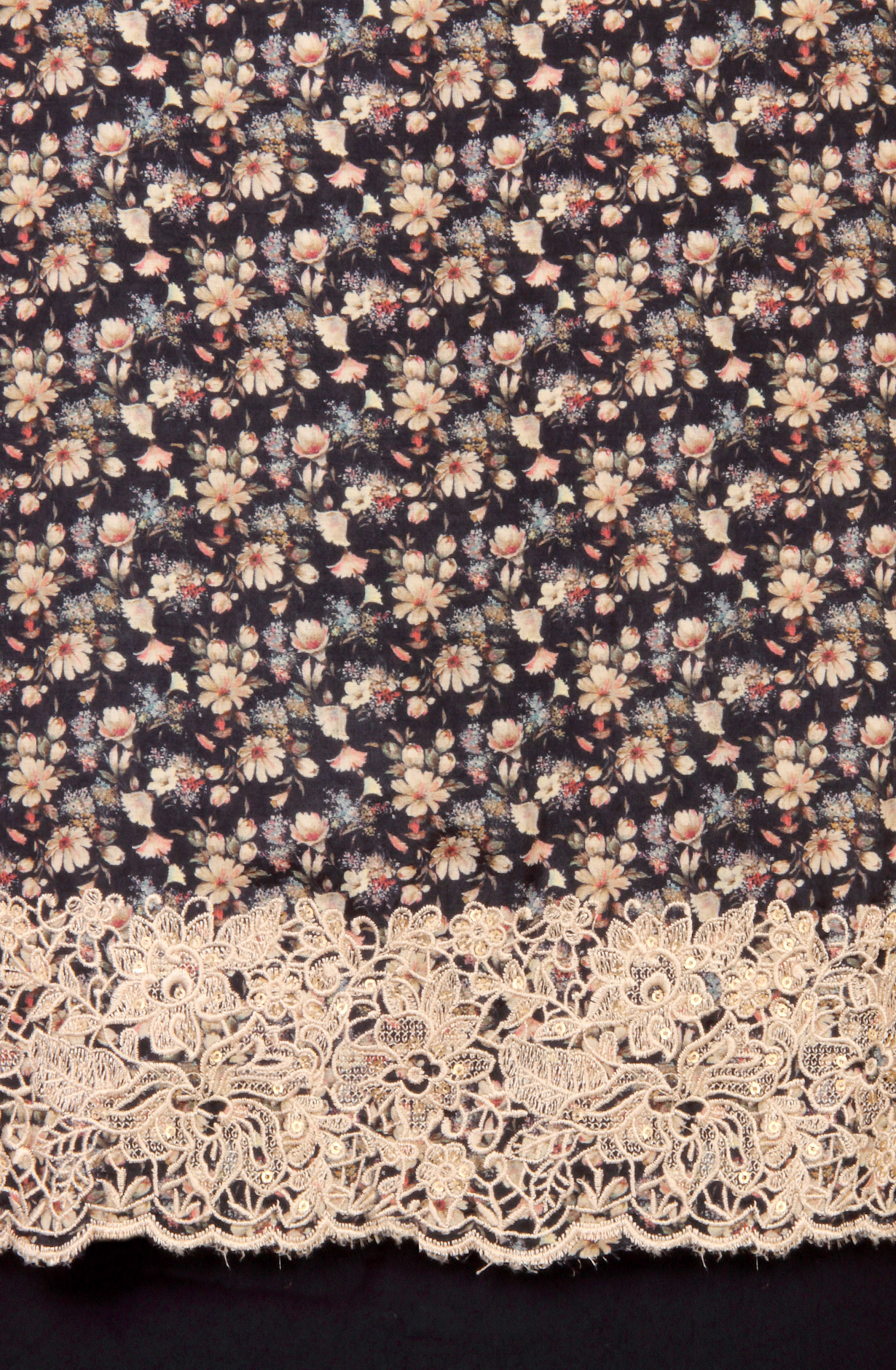 Blue Beautiful Muslin Salwar Suit with Chiffon Dupatta - 838-342B