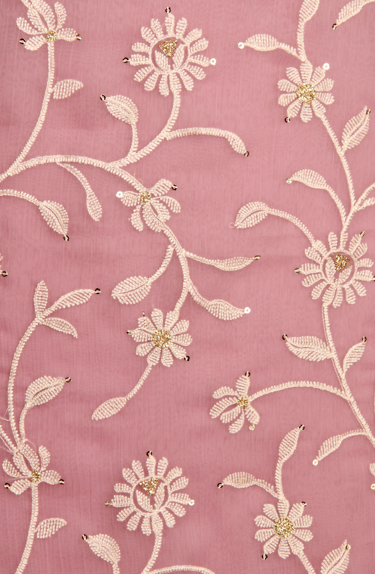 Purple Beautiful Organza Embroidered Salwar Kameez - 838-6857A