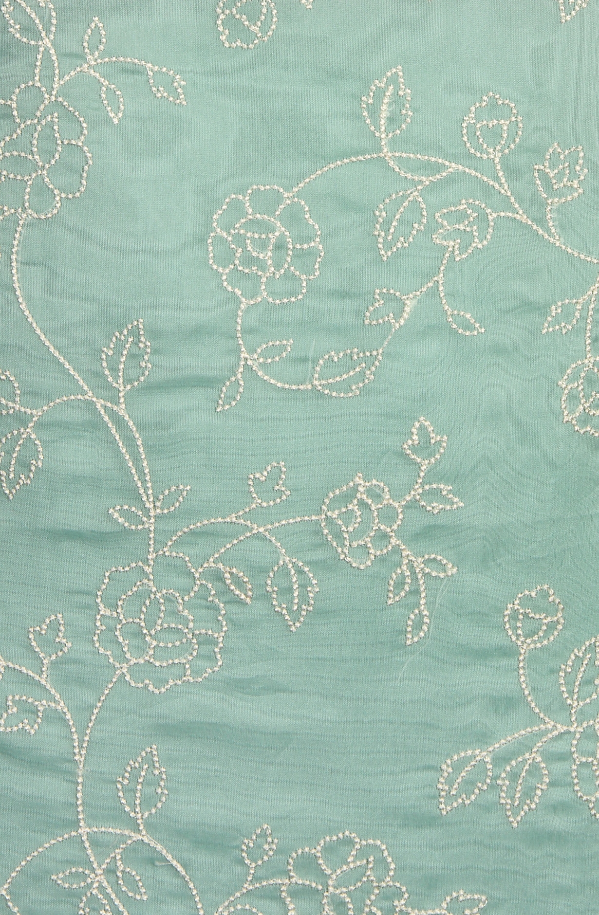 Sea Green Organza Designer Embroidered Salwar Kameez - 838-6891C