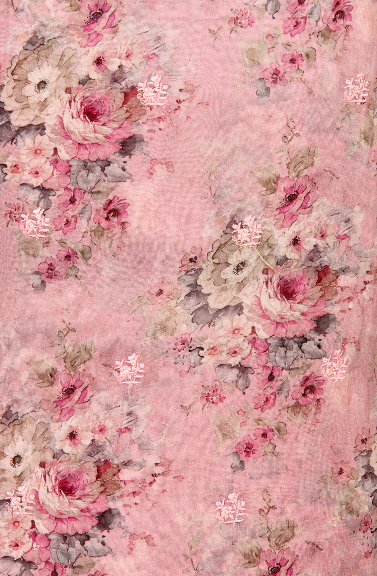 Pink Beautiful Organza Salwar Suit with Chiffon Dupatta - 838-6959