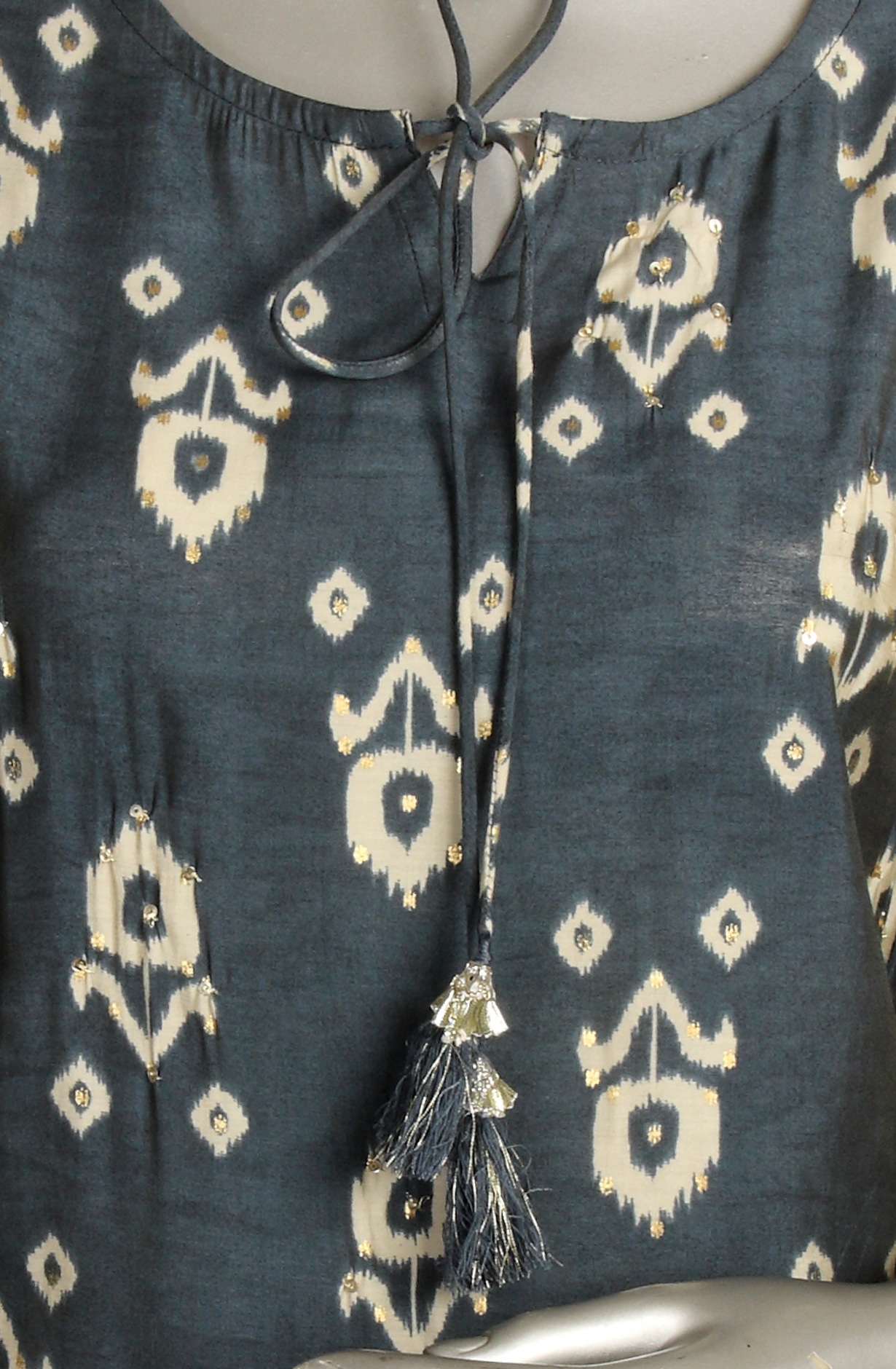 Grey Modal Cotton Printed Kurti - 845-74606A