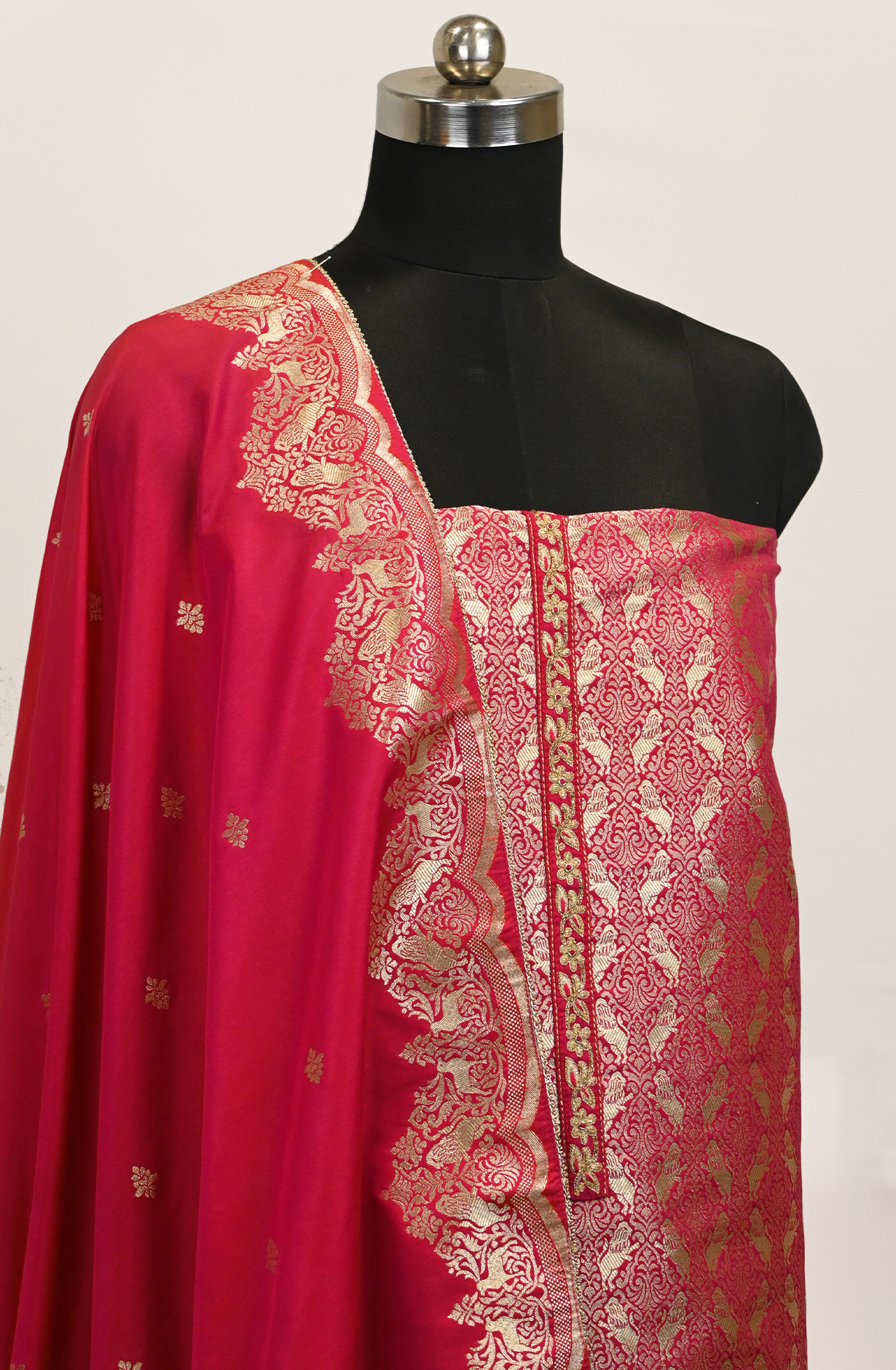 Rani Brocade Suit Set with Beautiful Silk Dupatta - 984-RGMU31